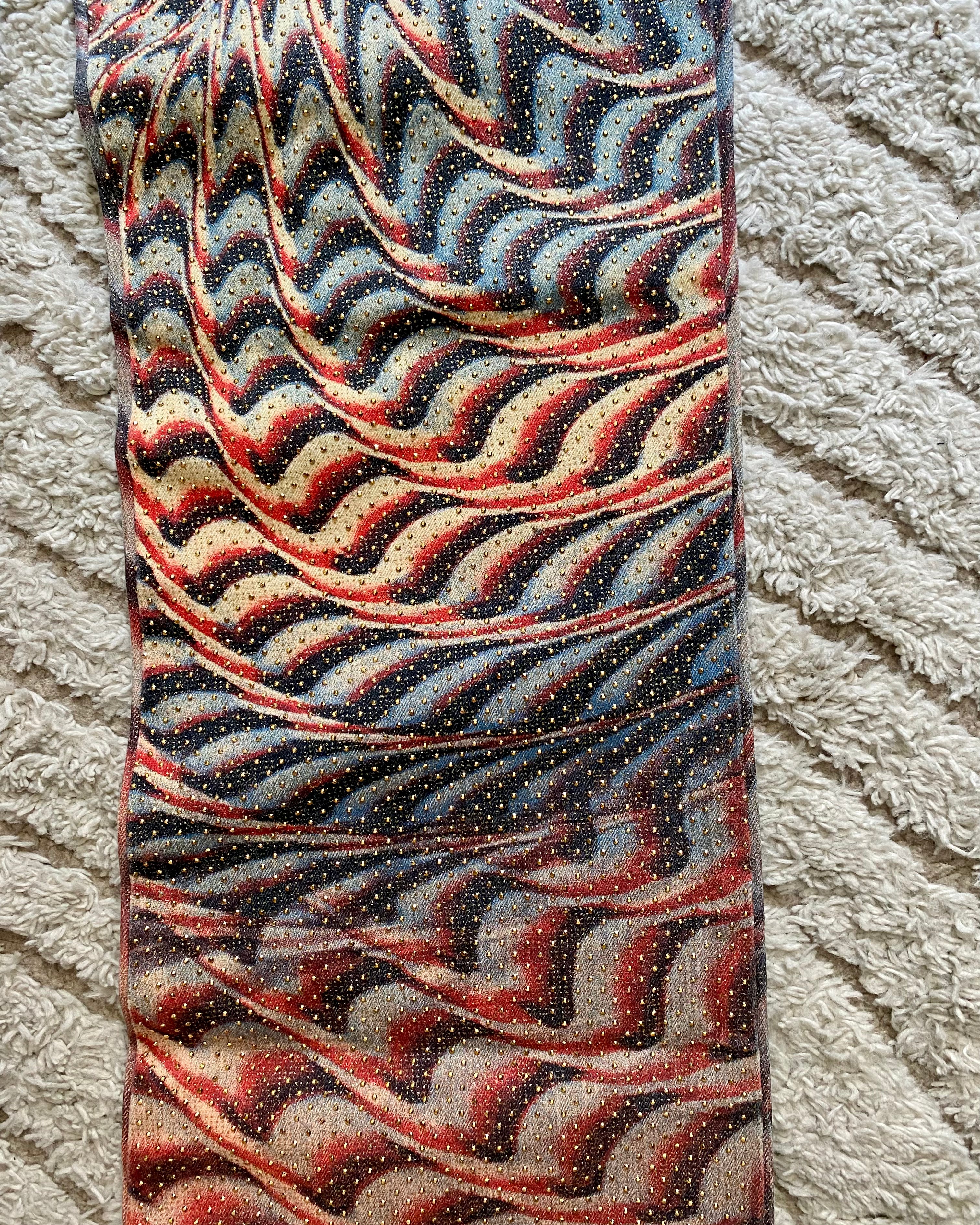 SS01 Roberto Cavalli LSD Psychadelic Pants Scales