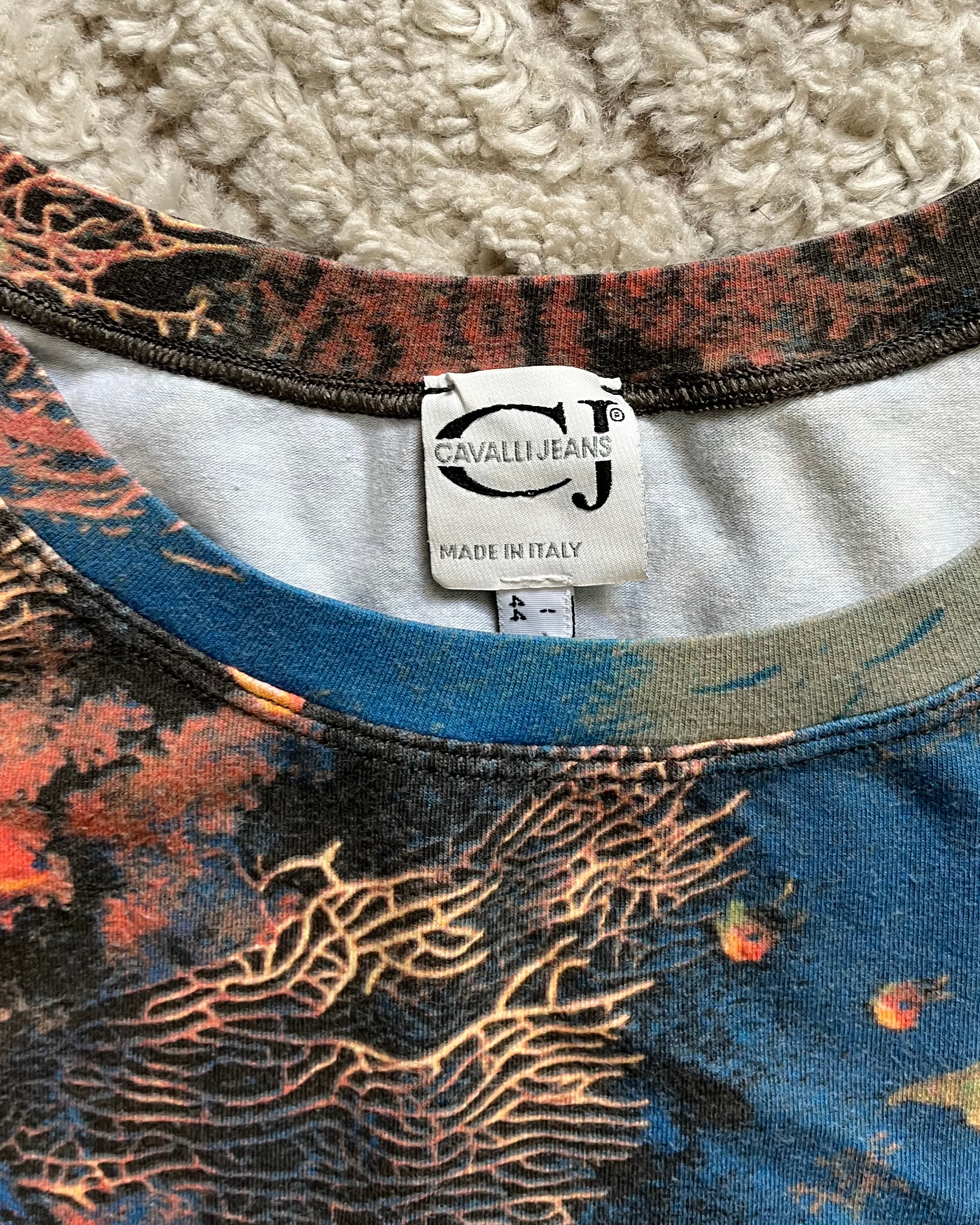 SS98 Cavalli 海洋珊瑚色上衣(S)