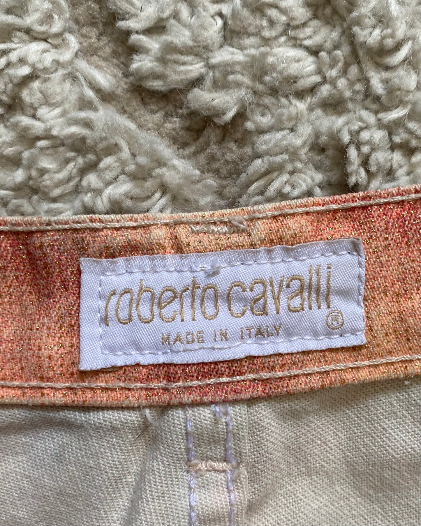 SS01 Roberto Cavalli LSD 迷幻裤鳞片 (S)