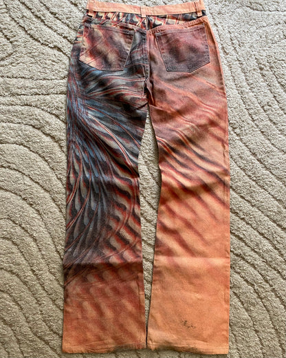 SS01 Roberto Cavalli LSD 迷幻裤鳞片 (S)