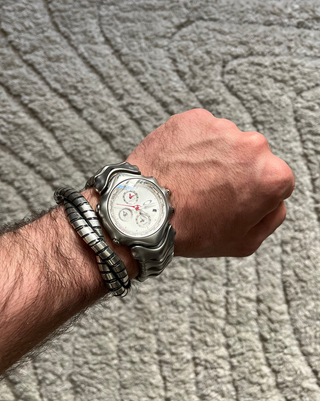 90 年代 アルマーニ アンダーグラウンド ツイスト シルバー ブレスレット