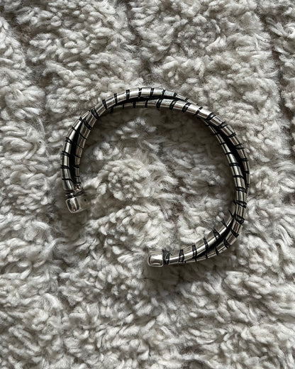 90s Armani Underground Twisted Silver Bracelet