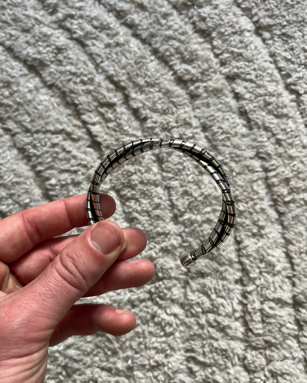 90 年代 アルマーニ アンダーグラウンド ツイスト シルバー ブレスレット