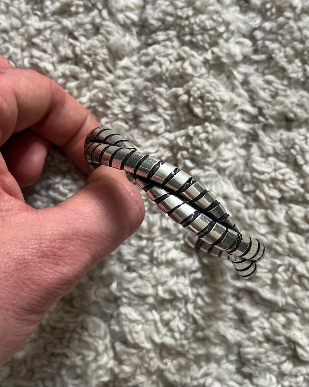 90 年代 アルマーニ アンダーグラウンド ツイスト シルバー ブレスレット