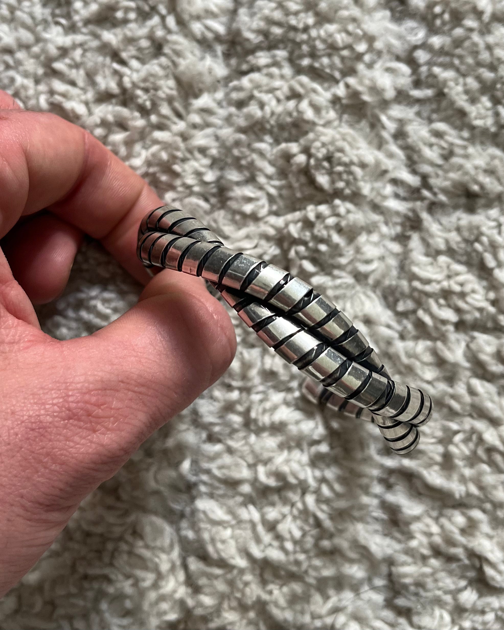 90 年代 アルマーニ アンダーグラウンド ツイスト シルバー ブレスレット