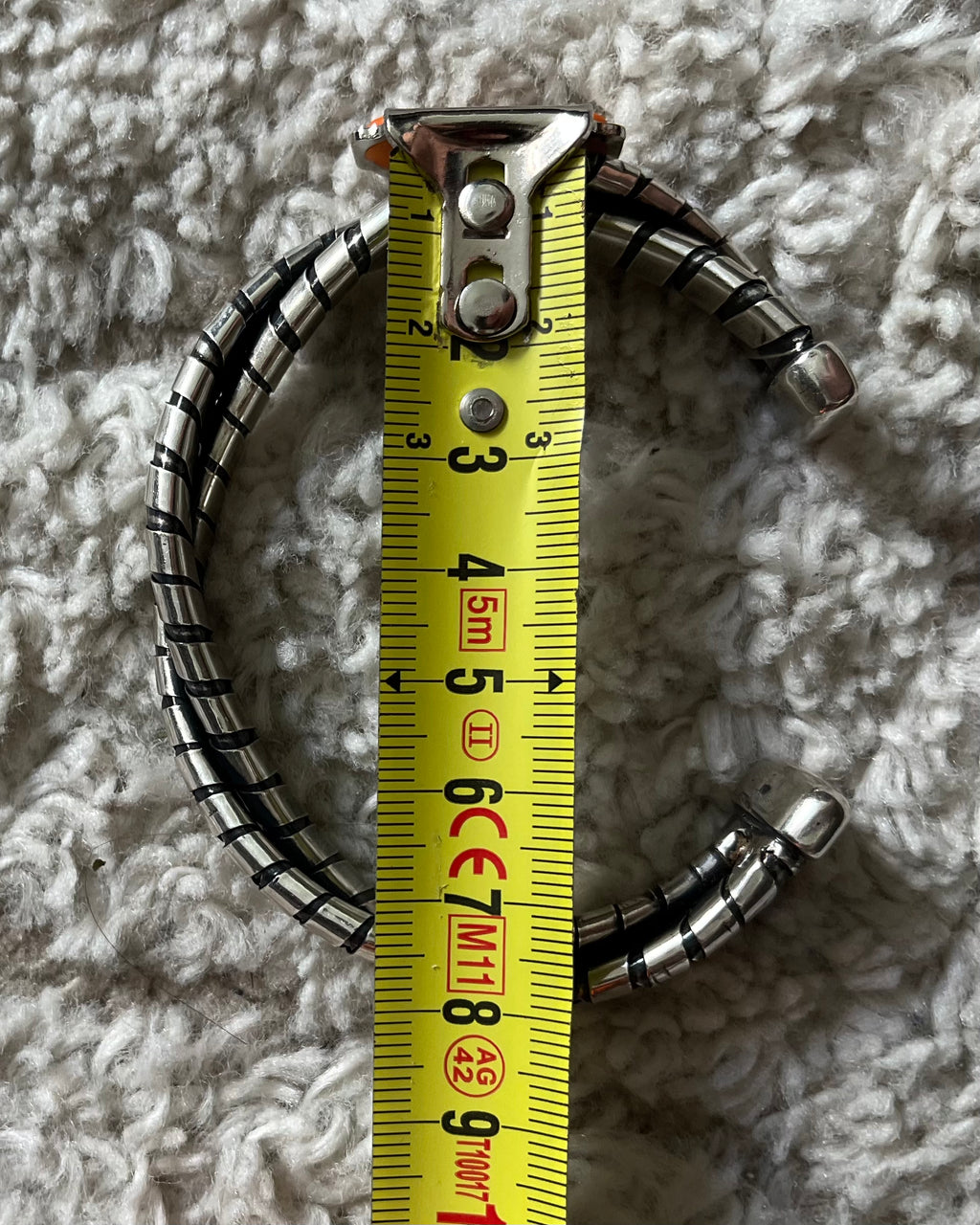 90 年代 アルマーニ アンダーグラウンド ツイスト シルバー ブレスレット