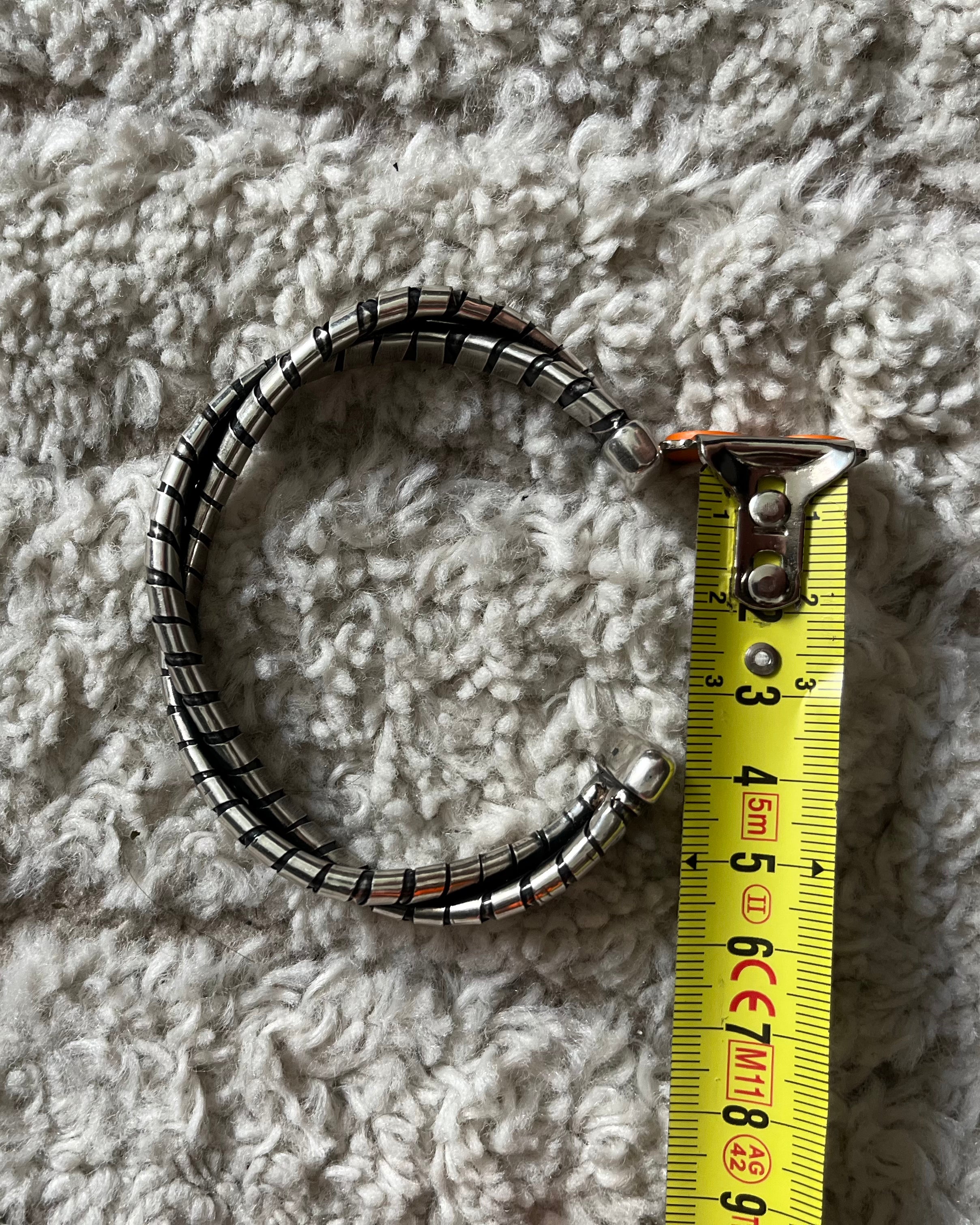 90 年代 アルマーニ アンダーグラウンド ツイスト シルバー ブレスレット