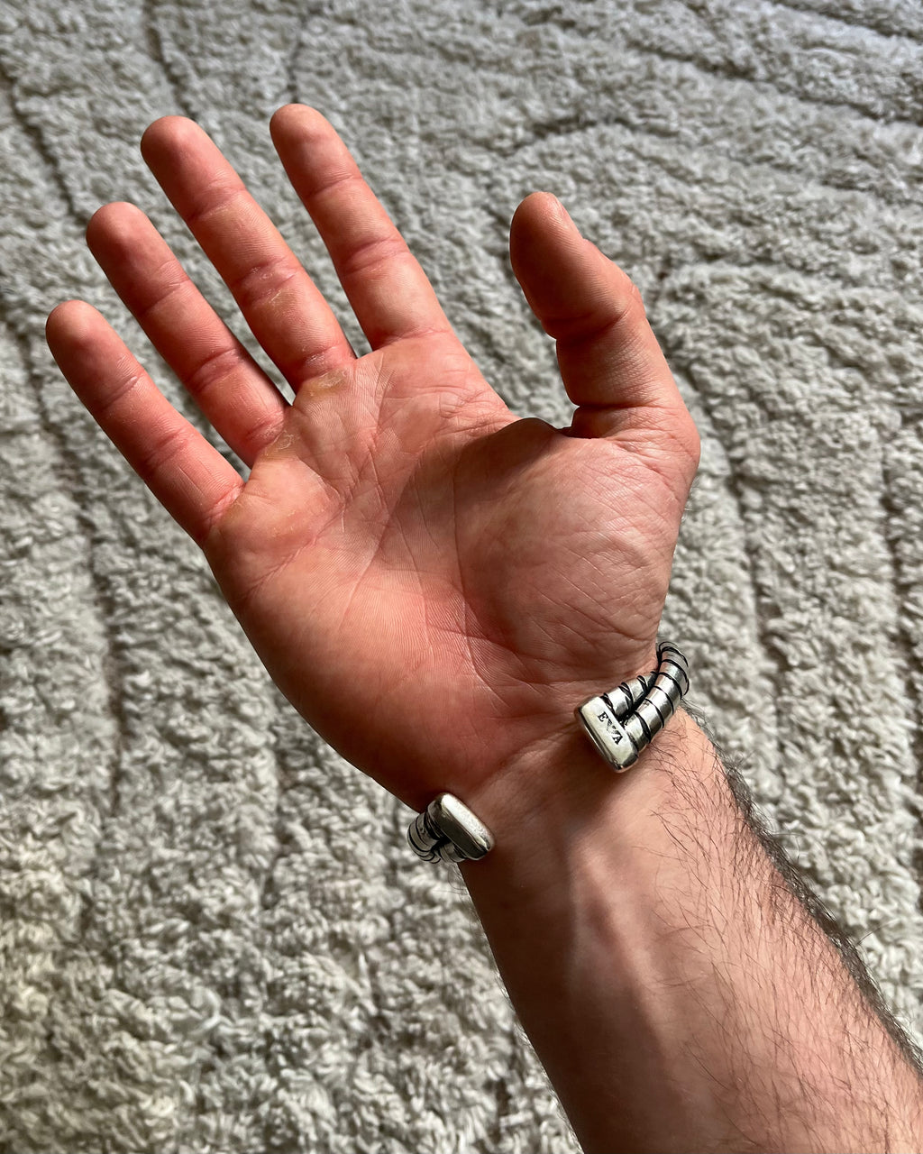 90 年代 アルマーニ アンダーグラウンド ツイスト シルバー ブレスレット