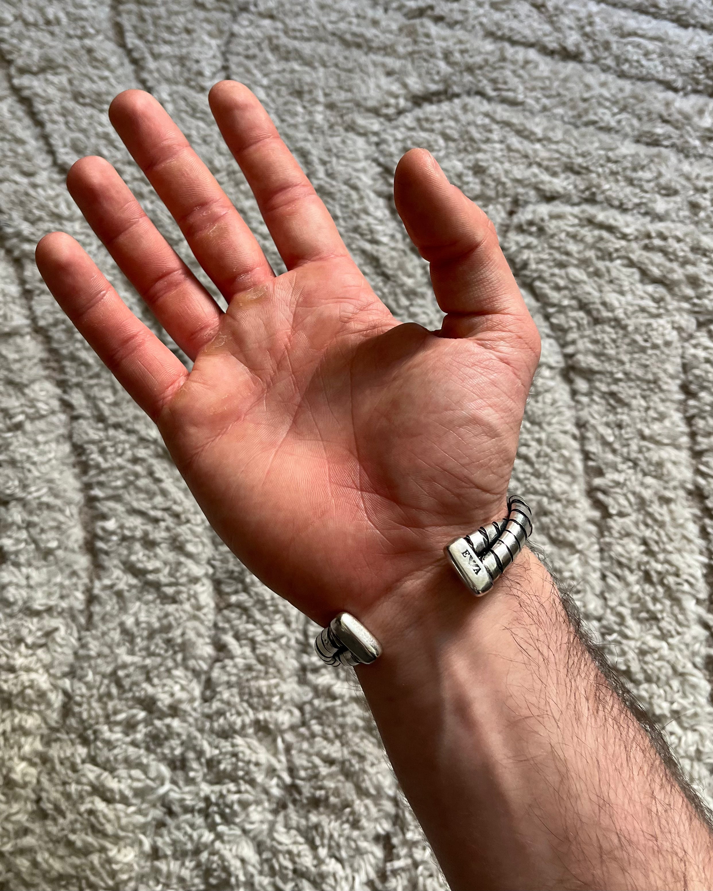 90 年代 アルマーニ アンダーグラウンド ツイスト シルバー ブレスレット