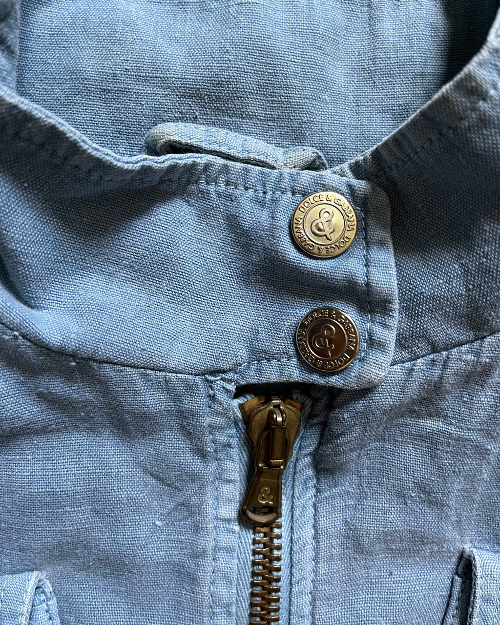 2003 ドルチェ＆ガッバーナ ブルー ボンデージ アビエイター ボンバー (XS) 