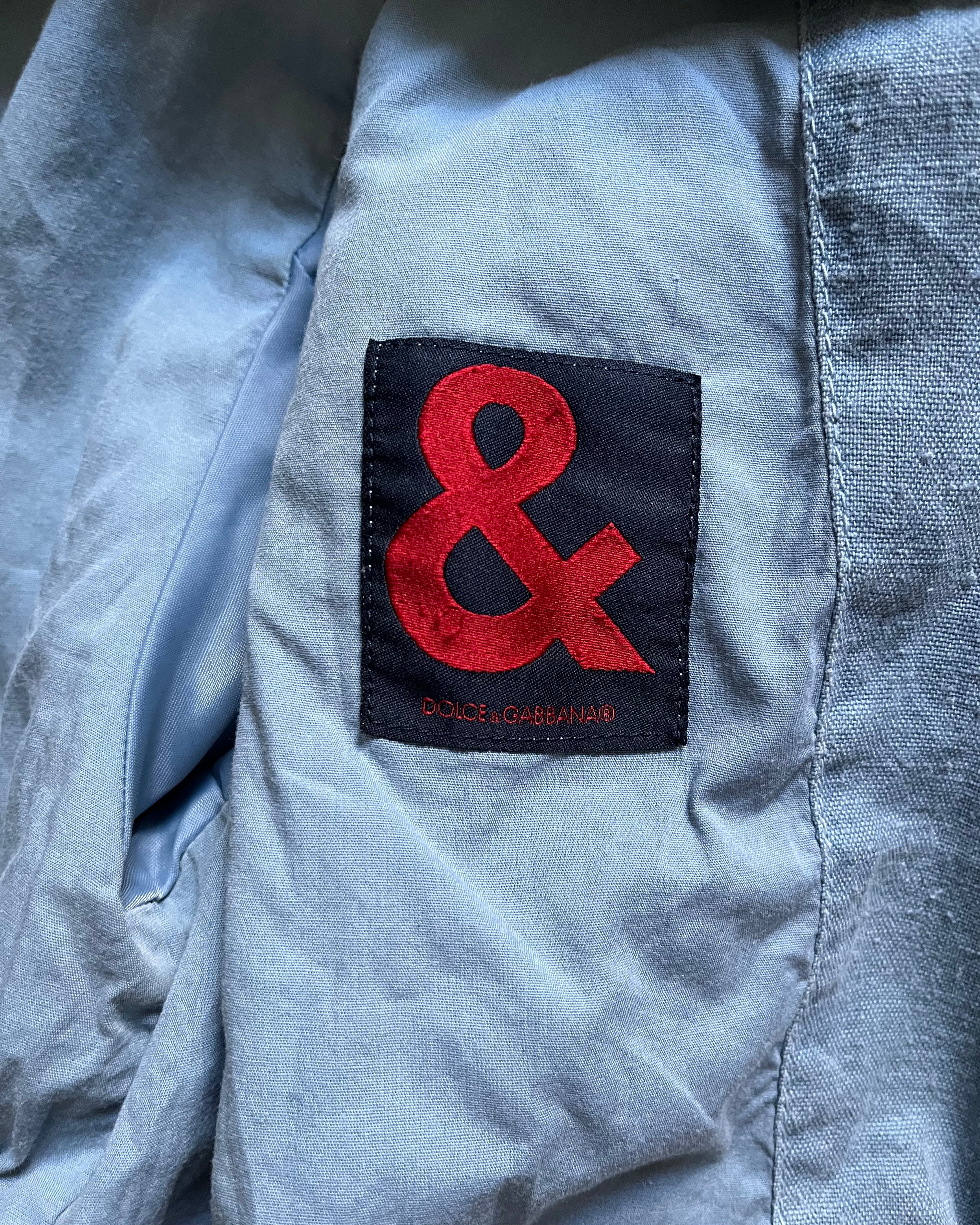 2003 ドルチェ＆ガッバーナ ブルー ボンデージ アビエイター ボンバー (XS) 