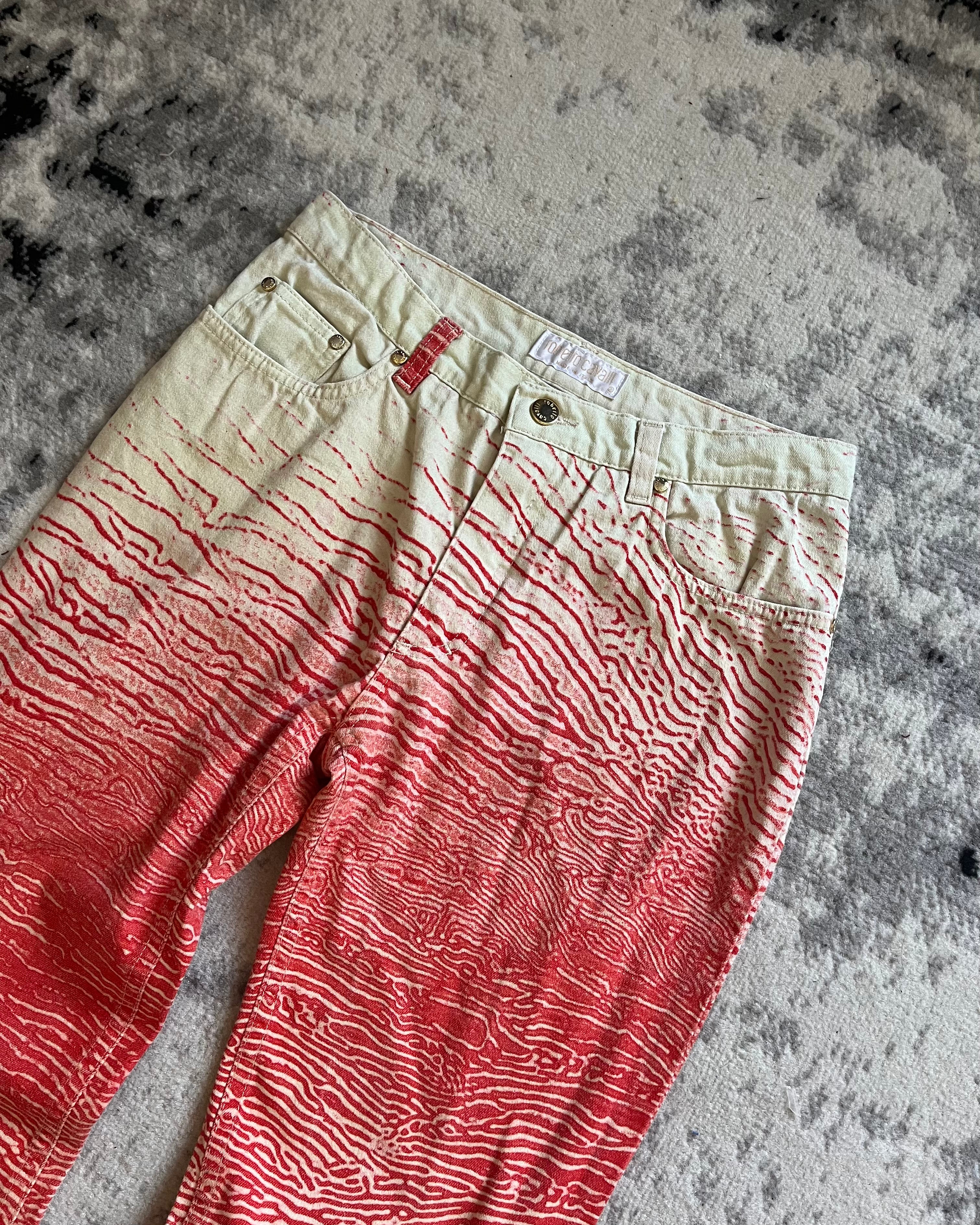 1995 Roberto Cavalli Lanificio Diform Stripes Pants