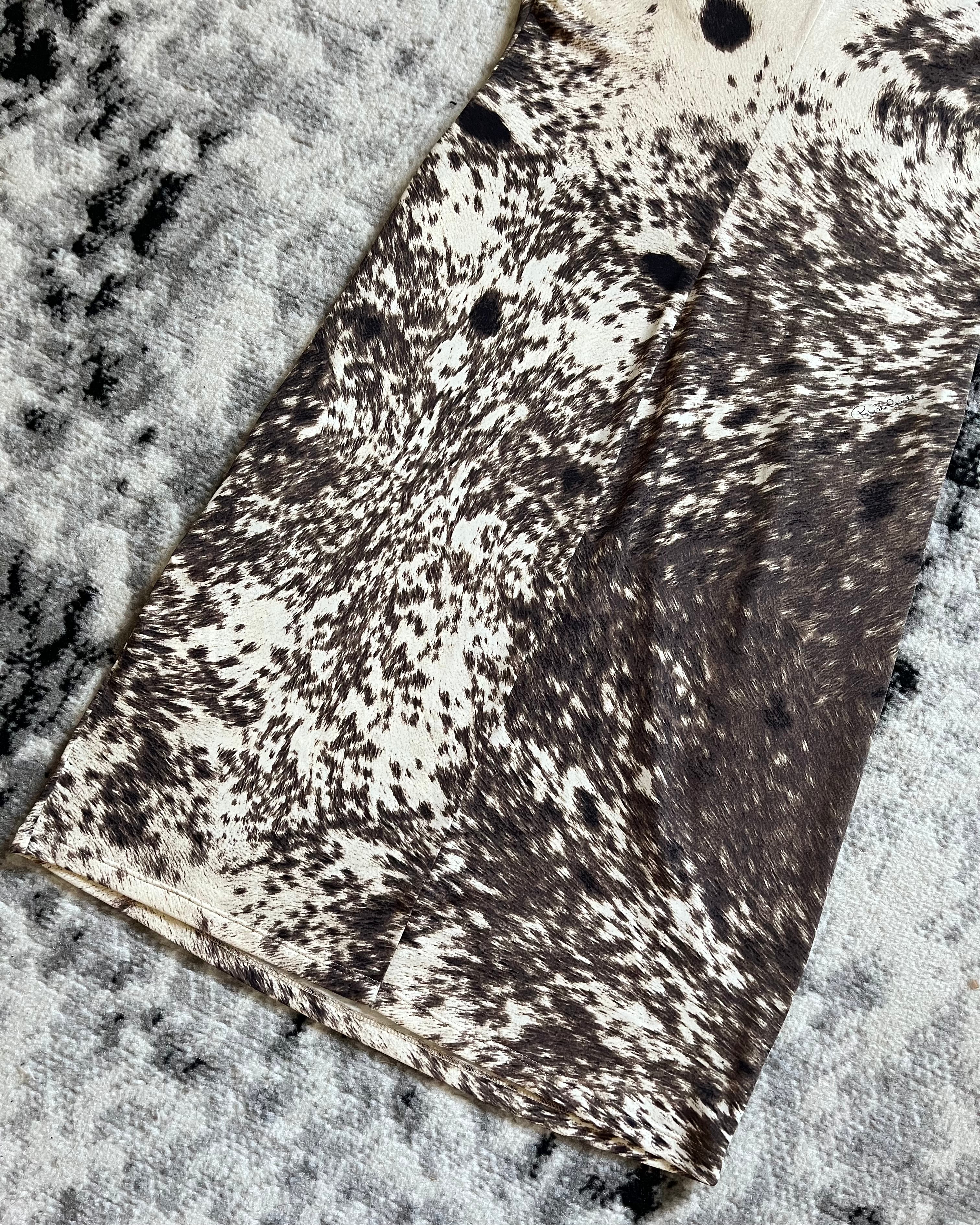 FW99 Roberto Cavalli 奶牛 Psycho 连衣裙 (M)