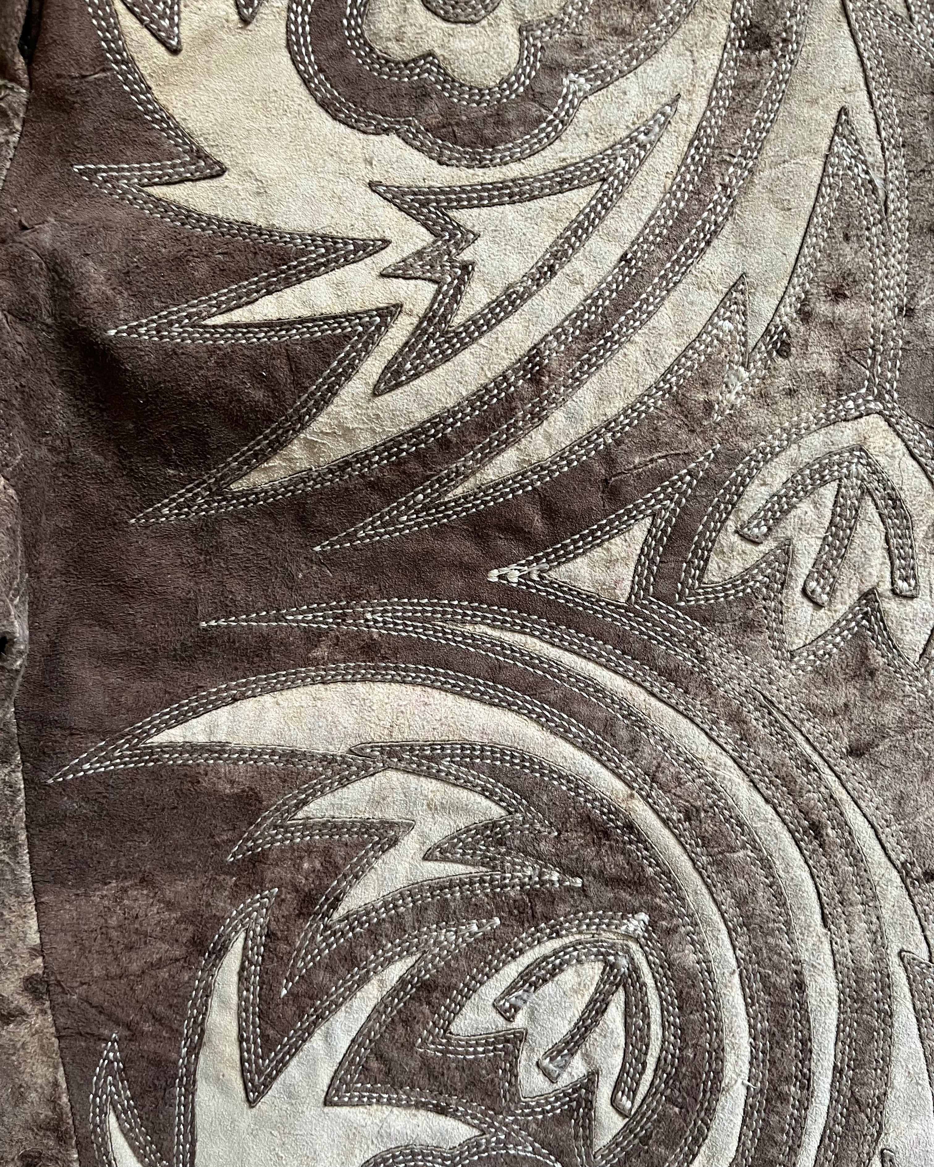 FW99 Roberto Cavalli Sample Leather Mysterium Pants (S/M)