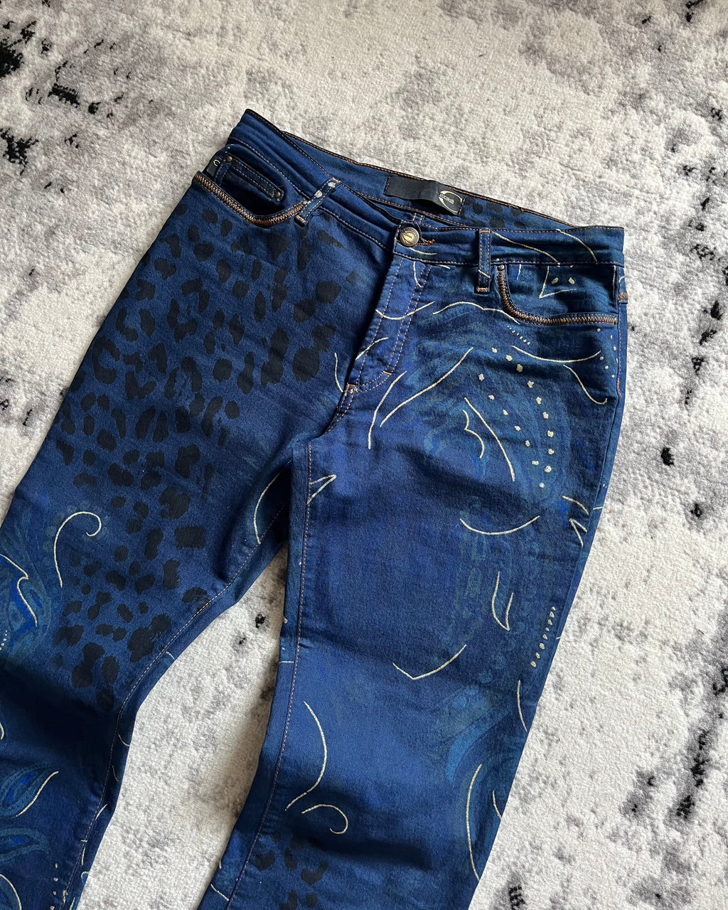 SS2015 Cavalli Jungle Chic Panther Pants