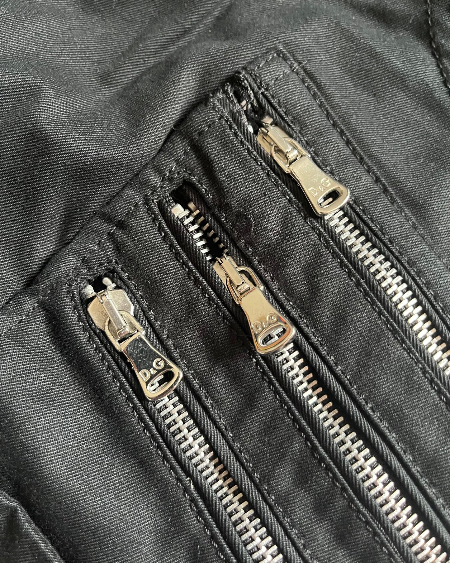 SS20 Dolce & Gabbana Zipper-Forged Black Pants (S)