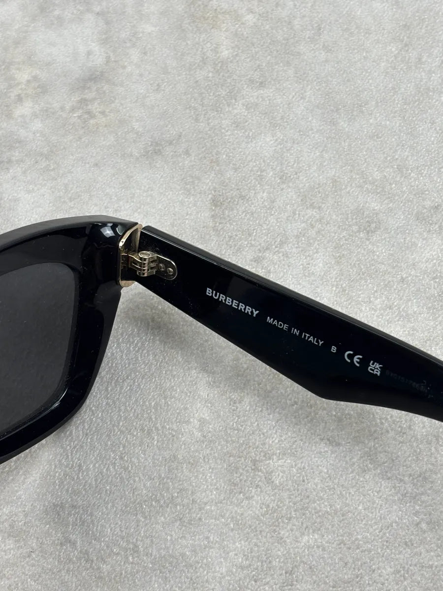 Burberry Black Acetate Logo-Detail Sunglasses HXKyfOvt 10