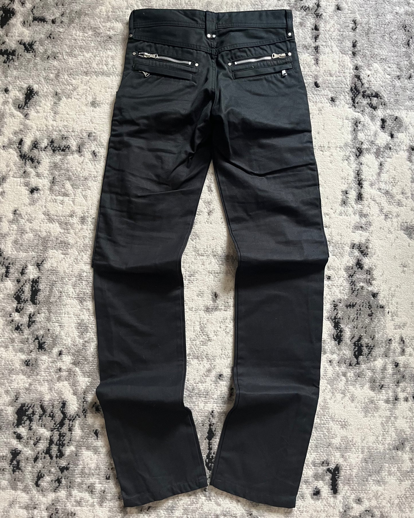 SS20 Dolce & Gabbana Zipper-Forged Black Pants (S)