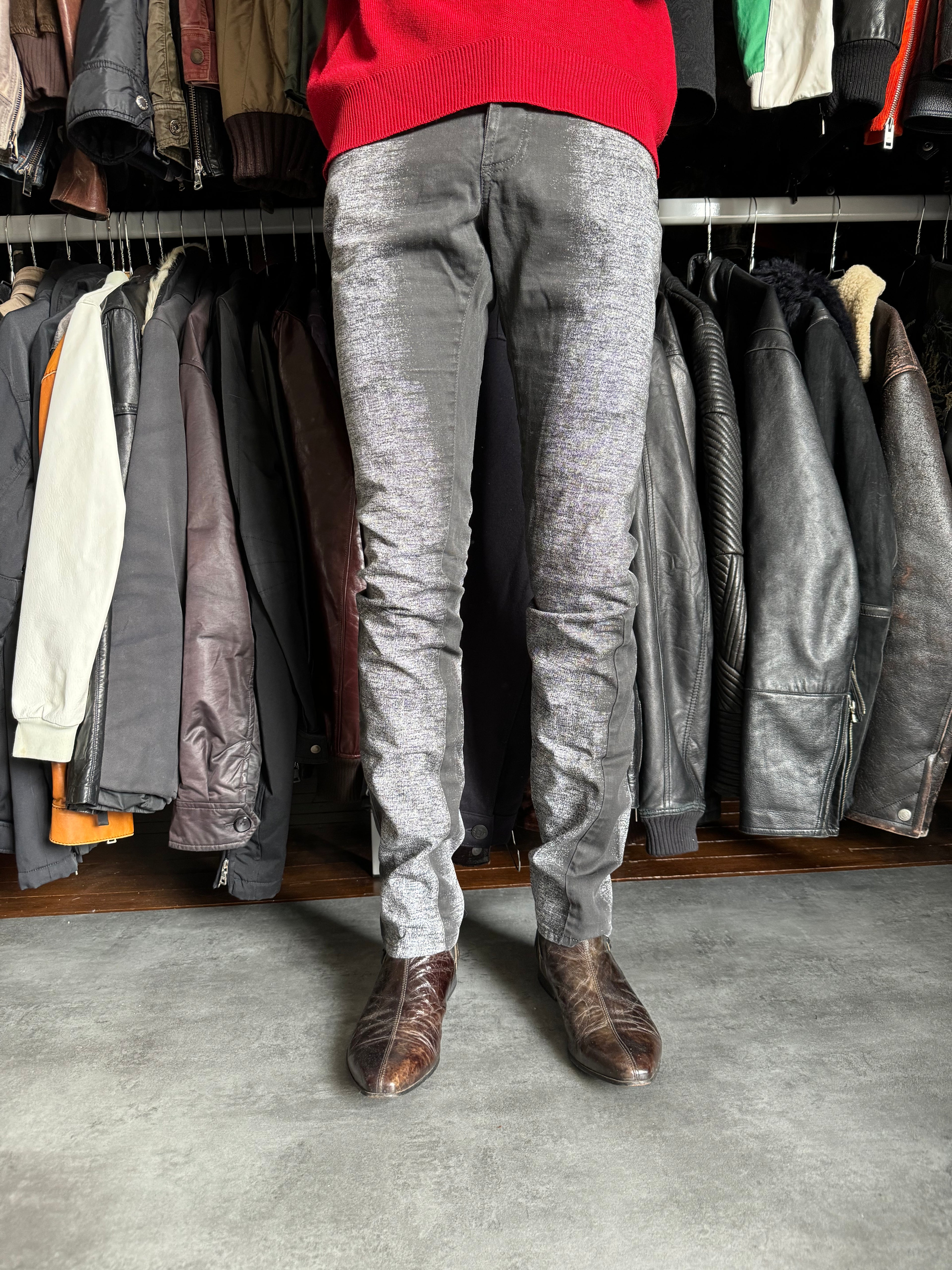 FW2014 Balenciaga Grey Rockstar Pants