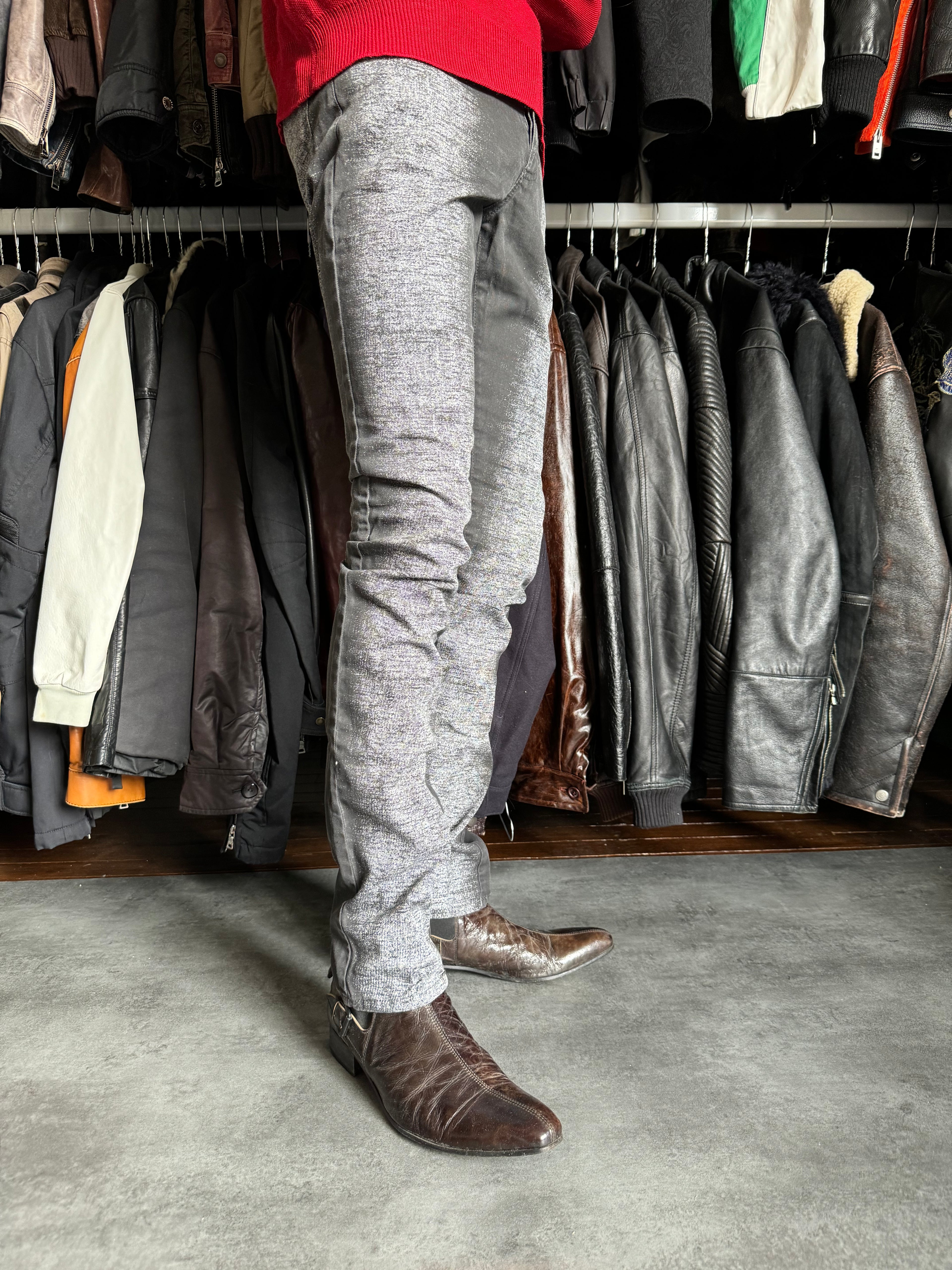 FW2014 Balenciaga Grey Rockstar Pants