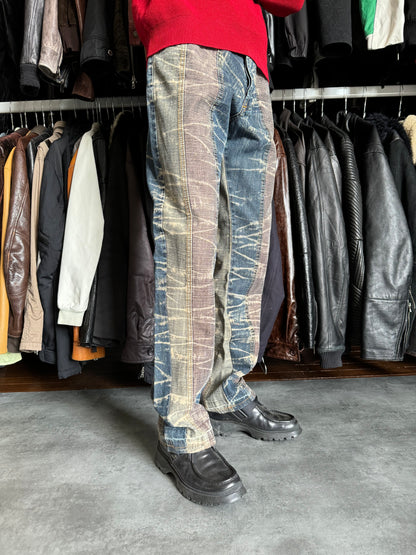 2000s Cavalli Rustic Faded Tones Denim (M/L)