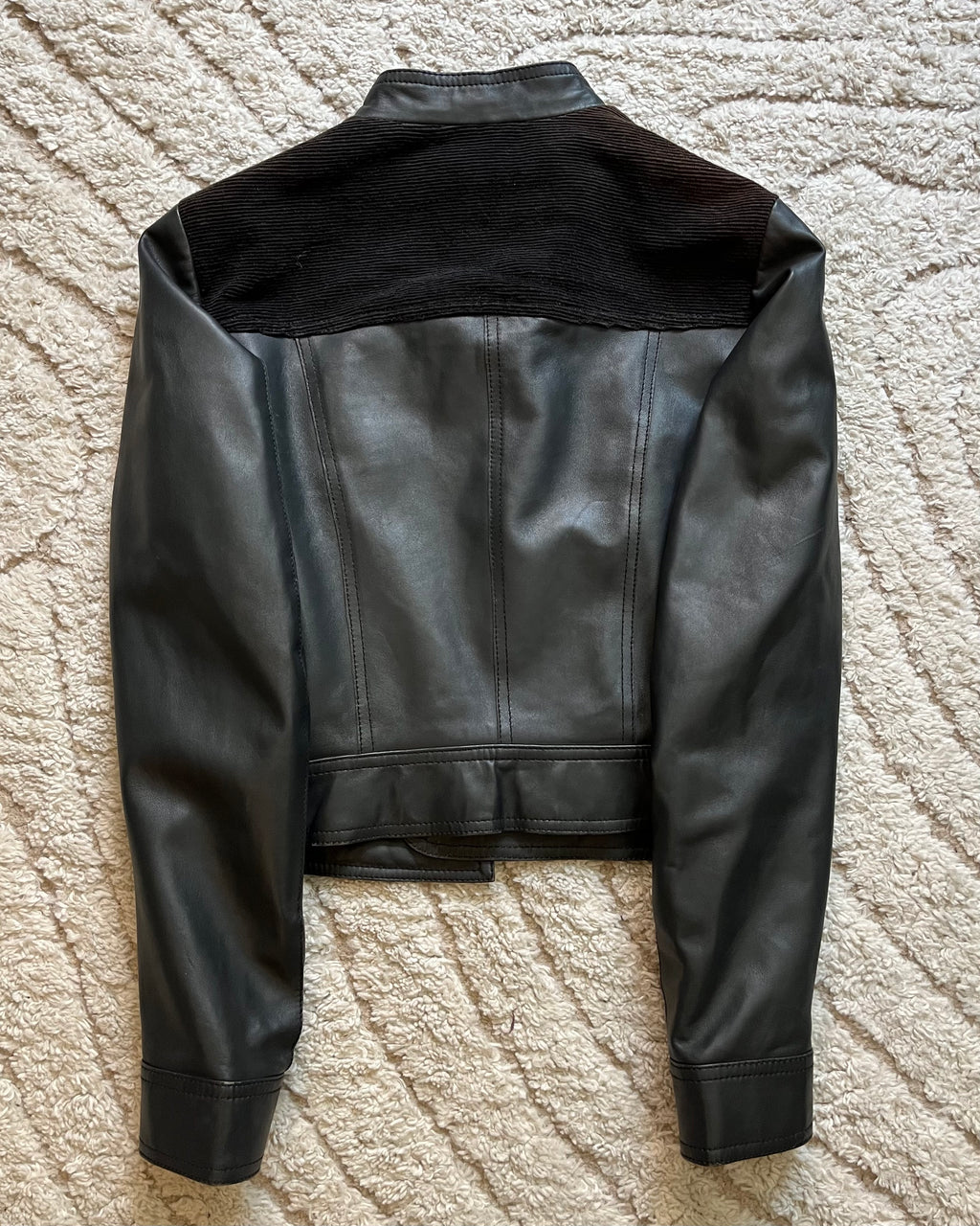 2000 Roberto Cavalli Sophisticated Biker Leather Jacket (S)