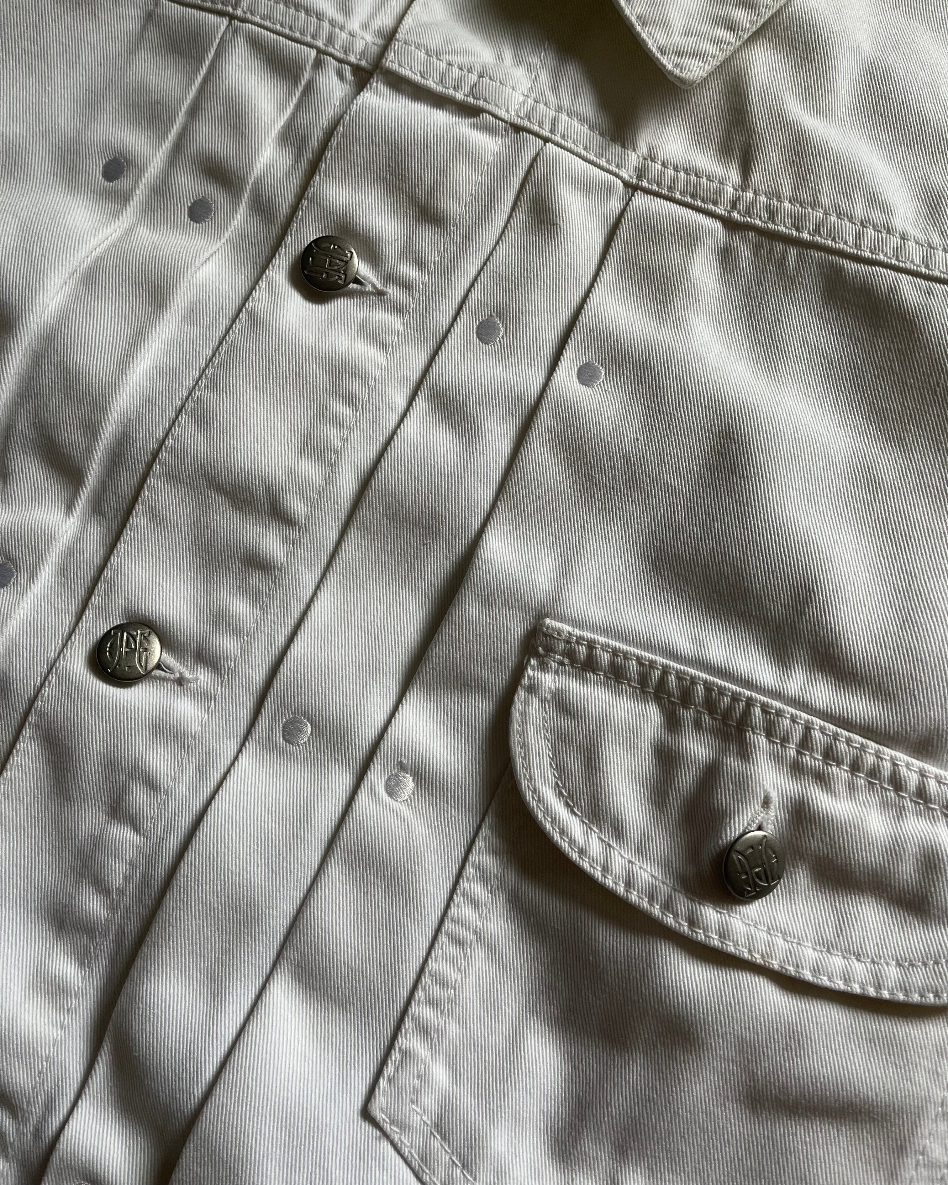 90年代 ジャンポール・ゴルチエ エセリアル アイボリー ラビリンス ジャケット (S)