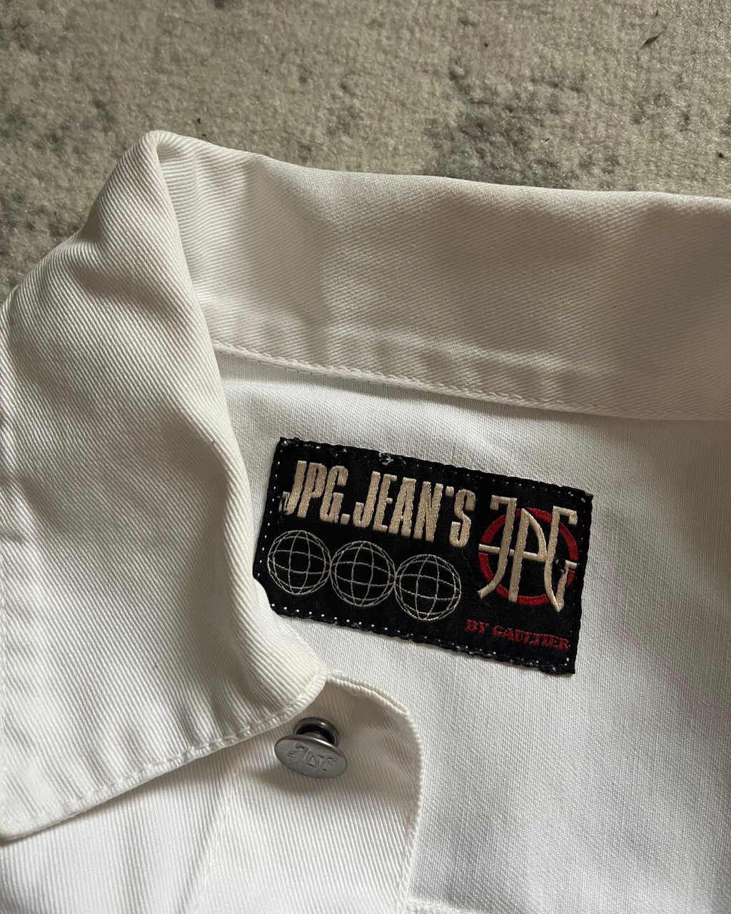 90年代 ジャンポール・ゴルチエ エセリアル アイボリー ラビリンス ジャケット (S)