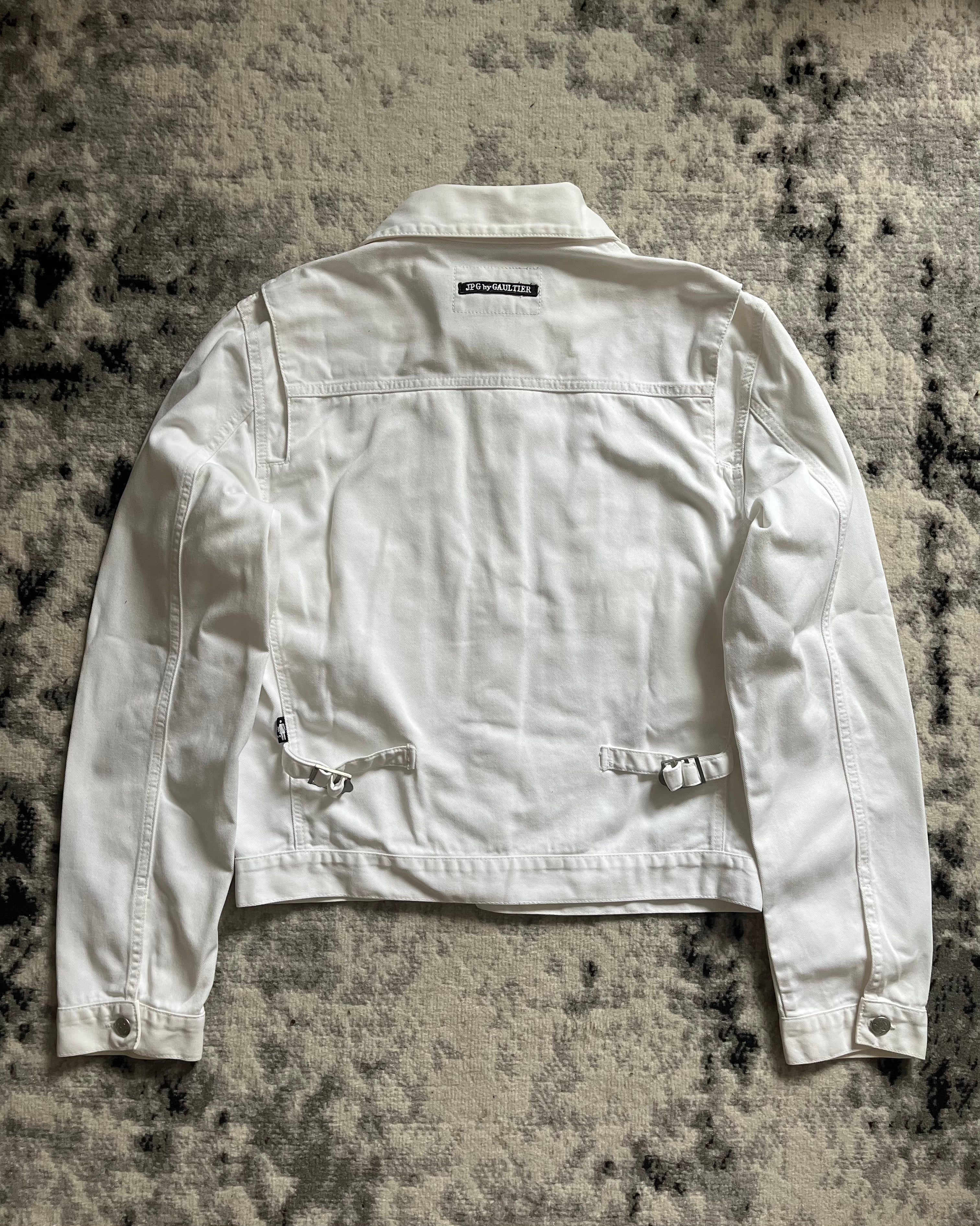 90年代 ジャンポール・ゴルチエ エセリアル アイボリー ラビリンス ジャケット (S)