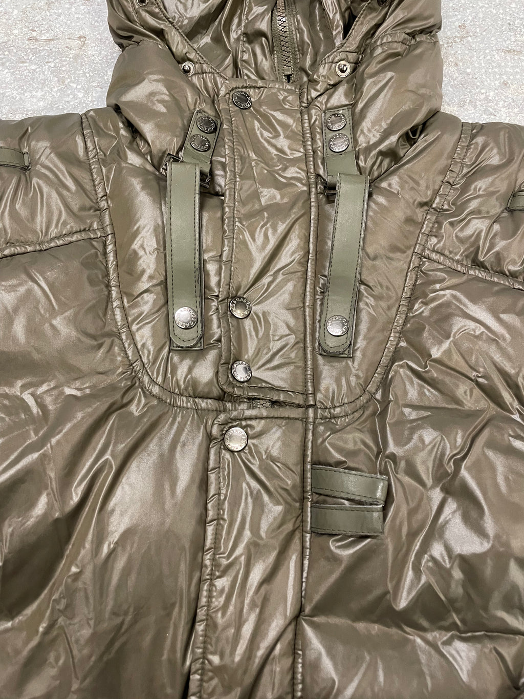 AW2003 Dolce & Gabbana Olive Military Puffer Jacket (L/XL)