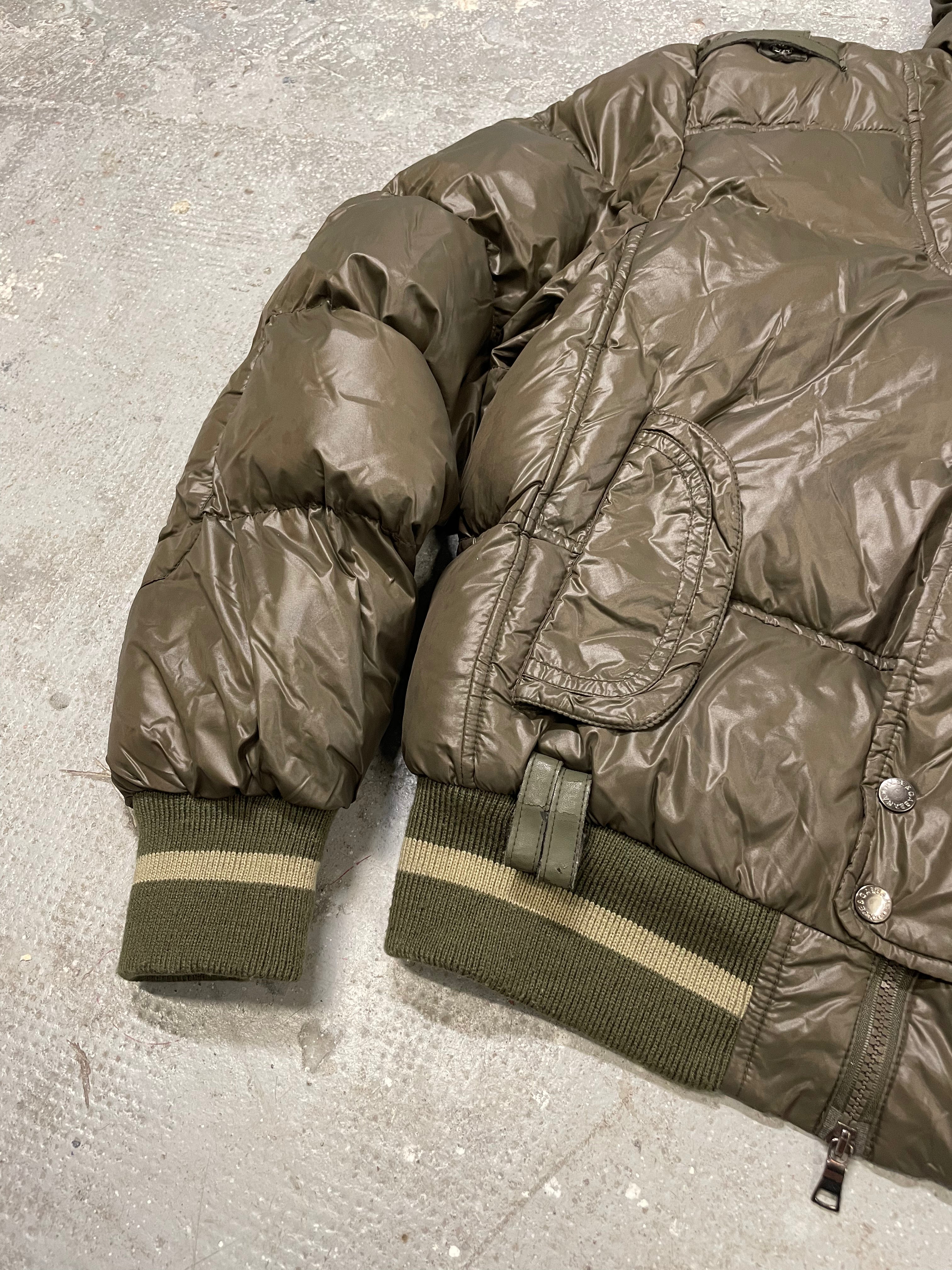 AW2003 Dolce & Gabbana Olive Military Puffer Jacket (L/XL)