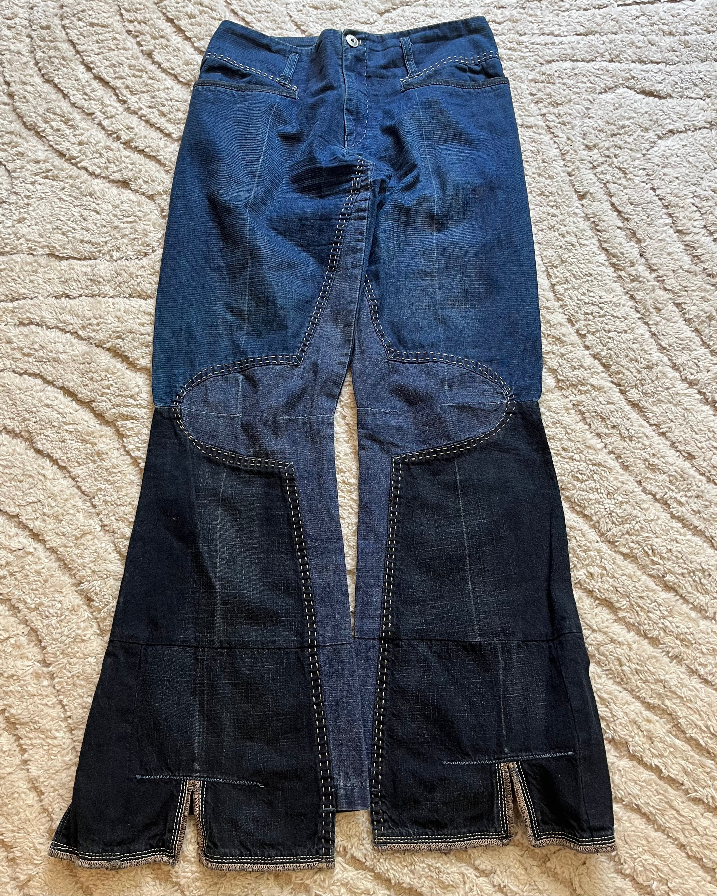 00s Marithe Francois Girbaud パッチワーク クロス ジーンズ (M) 