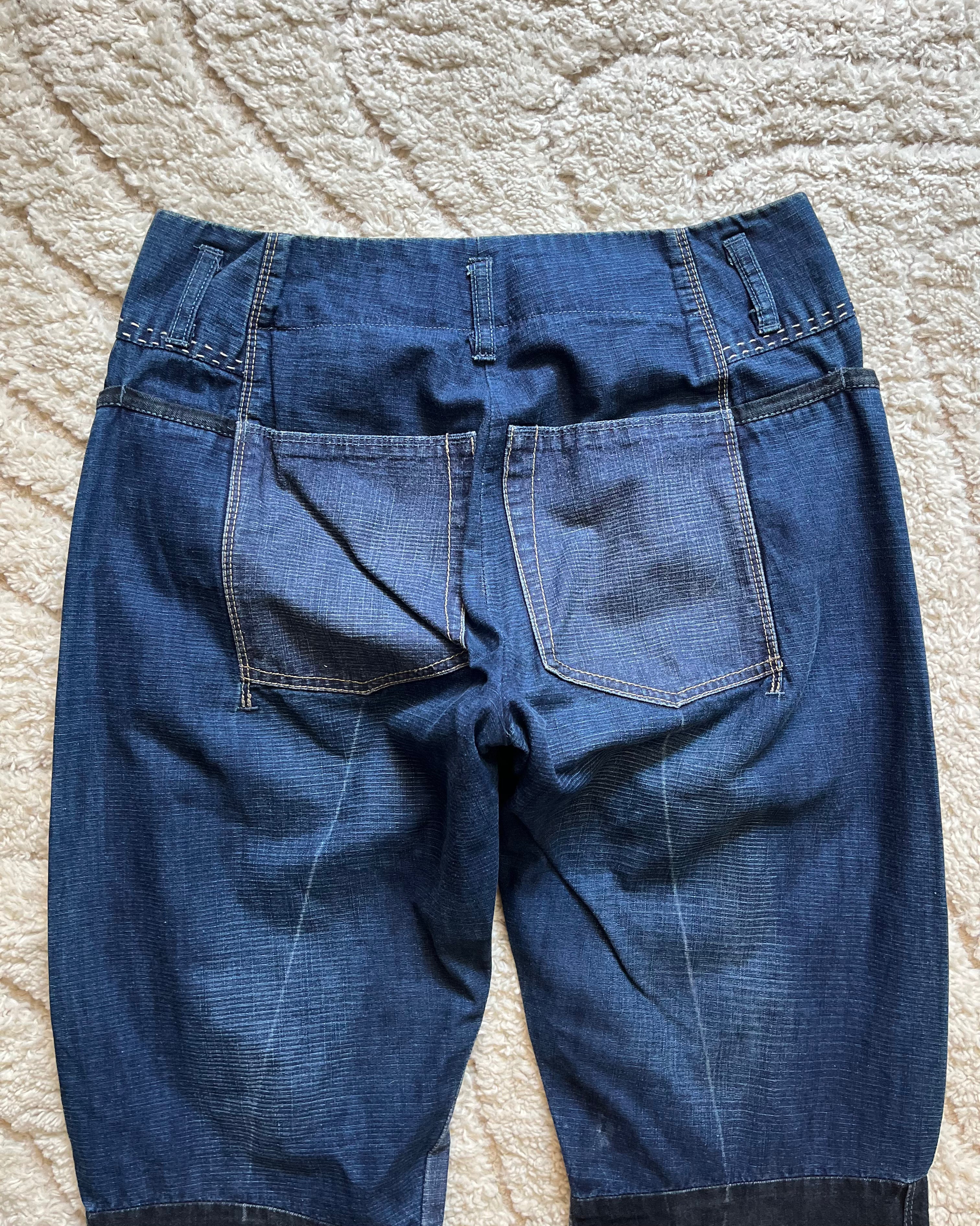 00s Marithe Francois Girbaud パッチワーク クロス ジーンズ (M) 