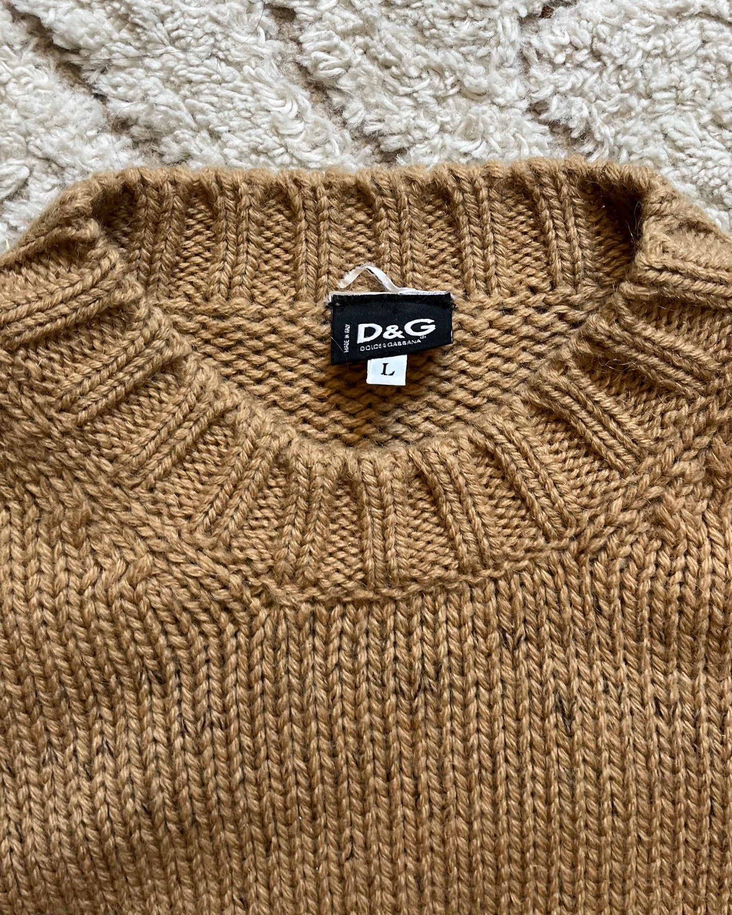 Dolce & Gabbana Caramel Wool Gradient Jumper (L)