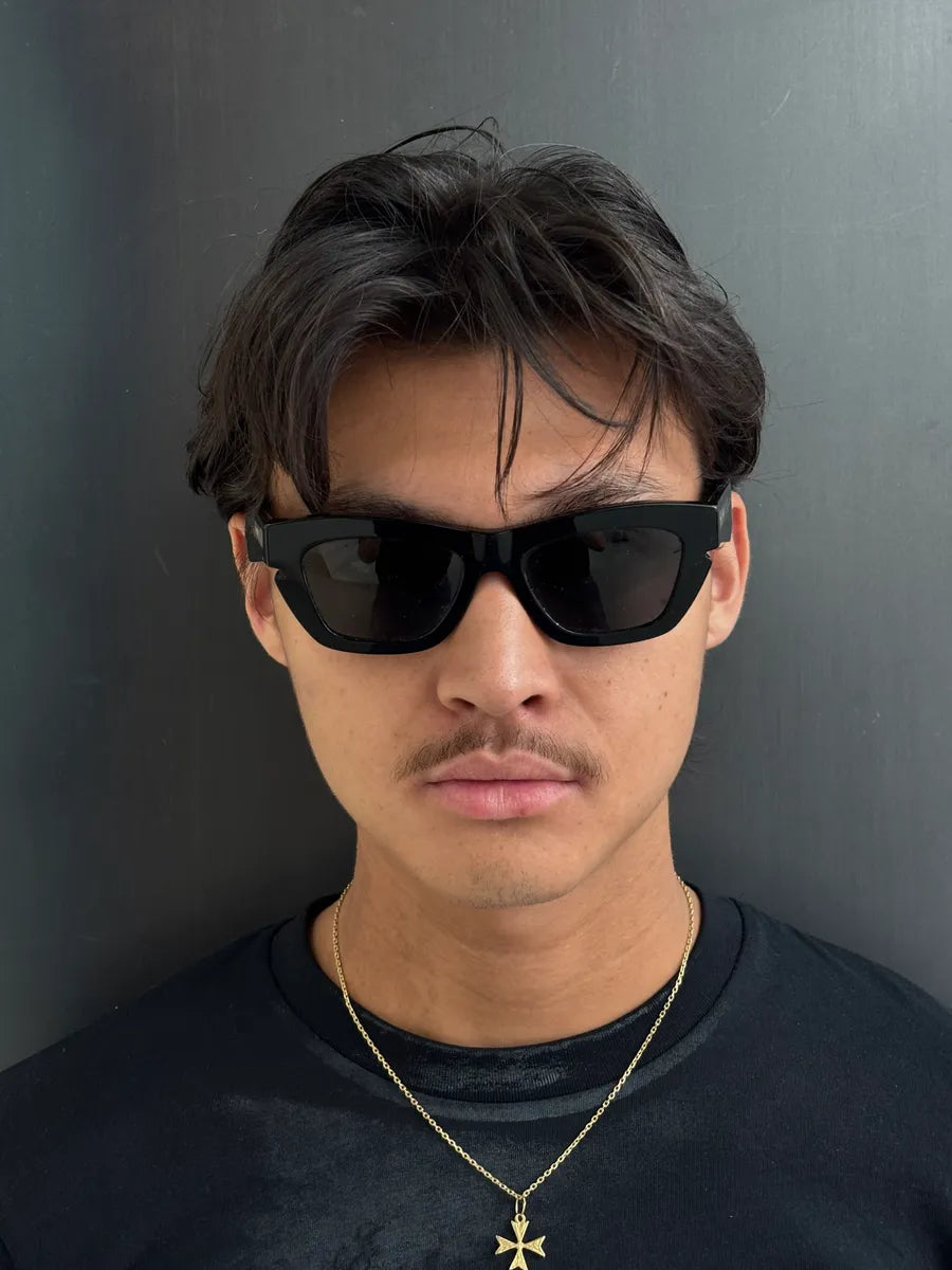 Burberry Black Acetate Logo-Detail Sunglasses HXKyfOvt 6