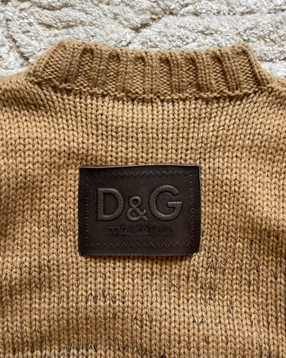 Dolce & Gabbana Caramel Wool Gradient Jumper (L)