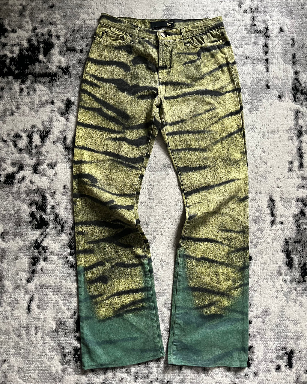 00s Just Cavalli エルーシブ タイガー ストライプ ジャングル パンツ (M)