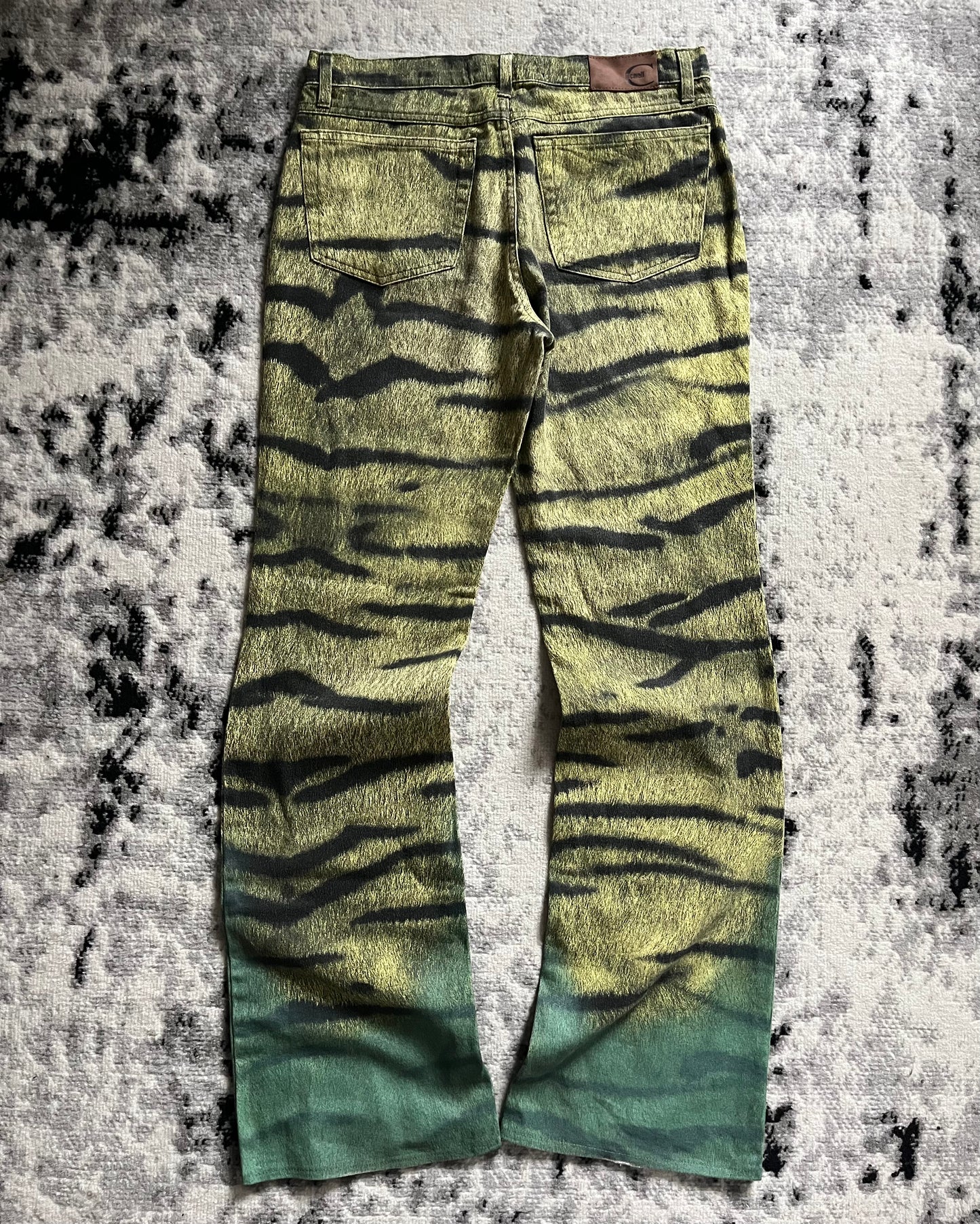 00s Just Cavalli Elusive Tiger Stripes Jungle Pants (M)