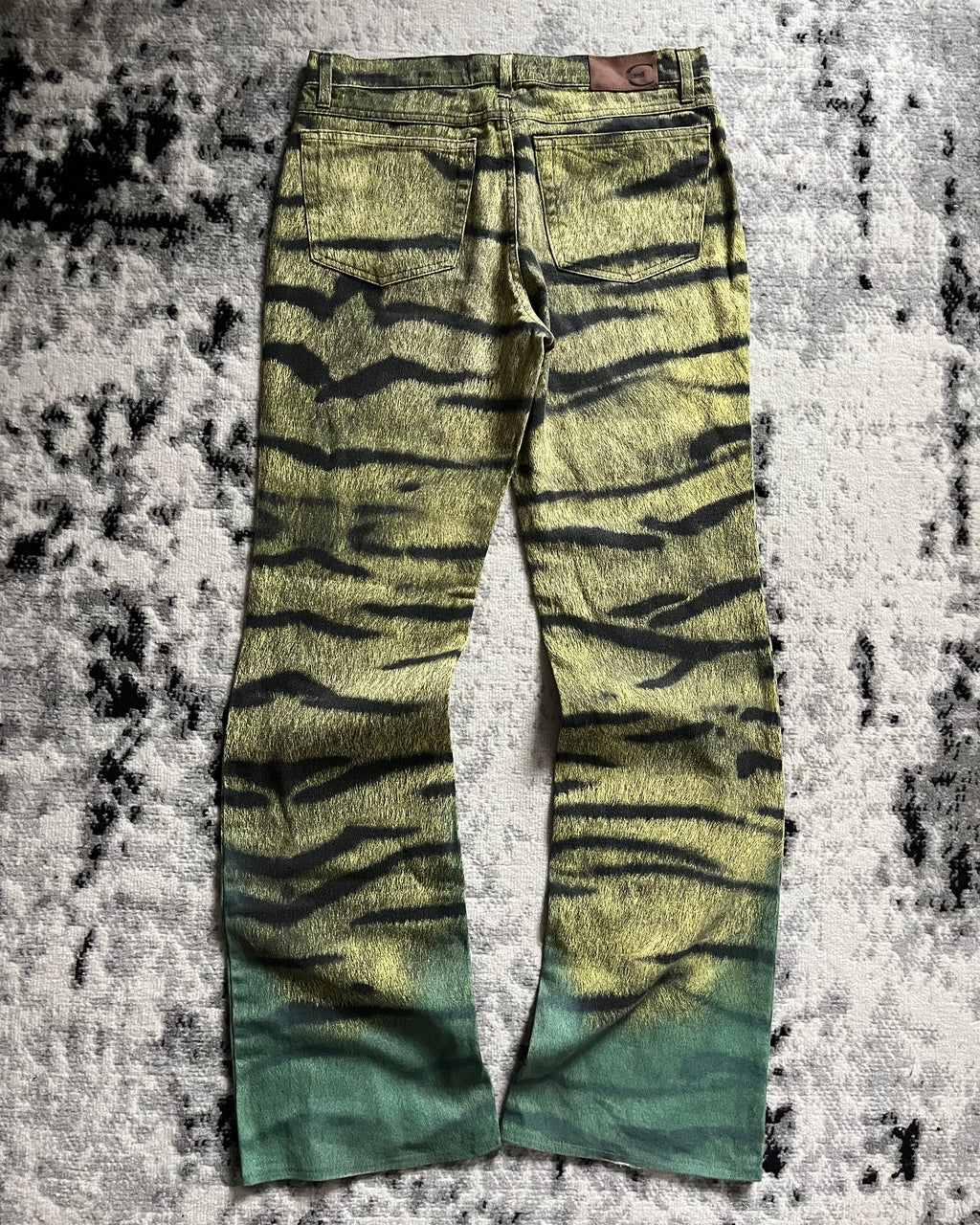 00s Just Cavalli エルーシブ タイガー ストライプ ジャングル パンツ (M)