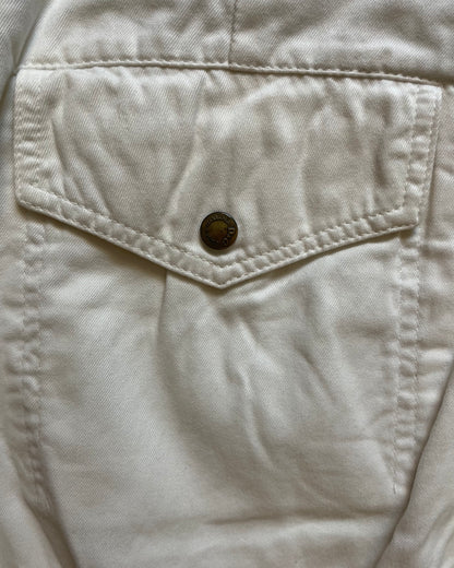 2004 Dolce & Gabbana White Symetrical Cargo Pants (L)