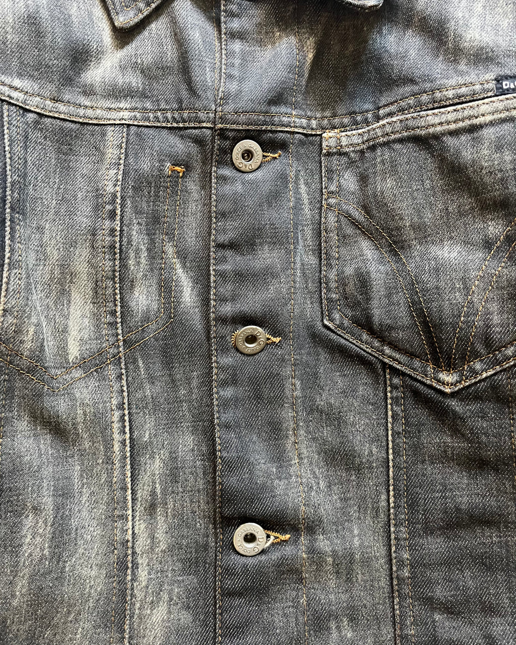 AW03 ドルチェ＆ガッバーナ グラマーパッチワークデニムジャケット(XS) 