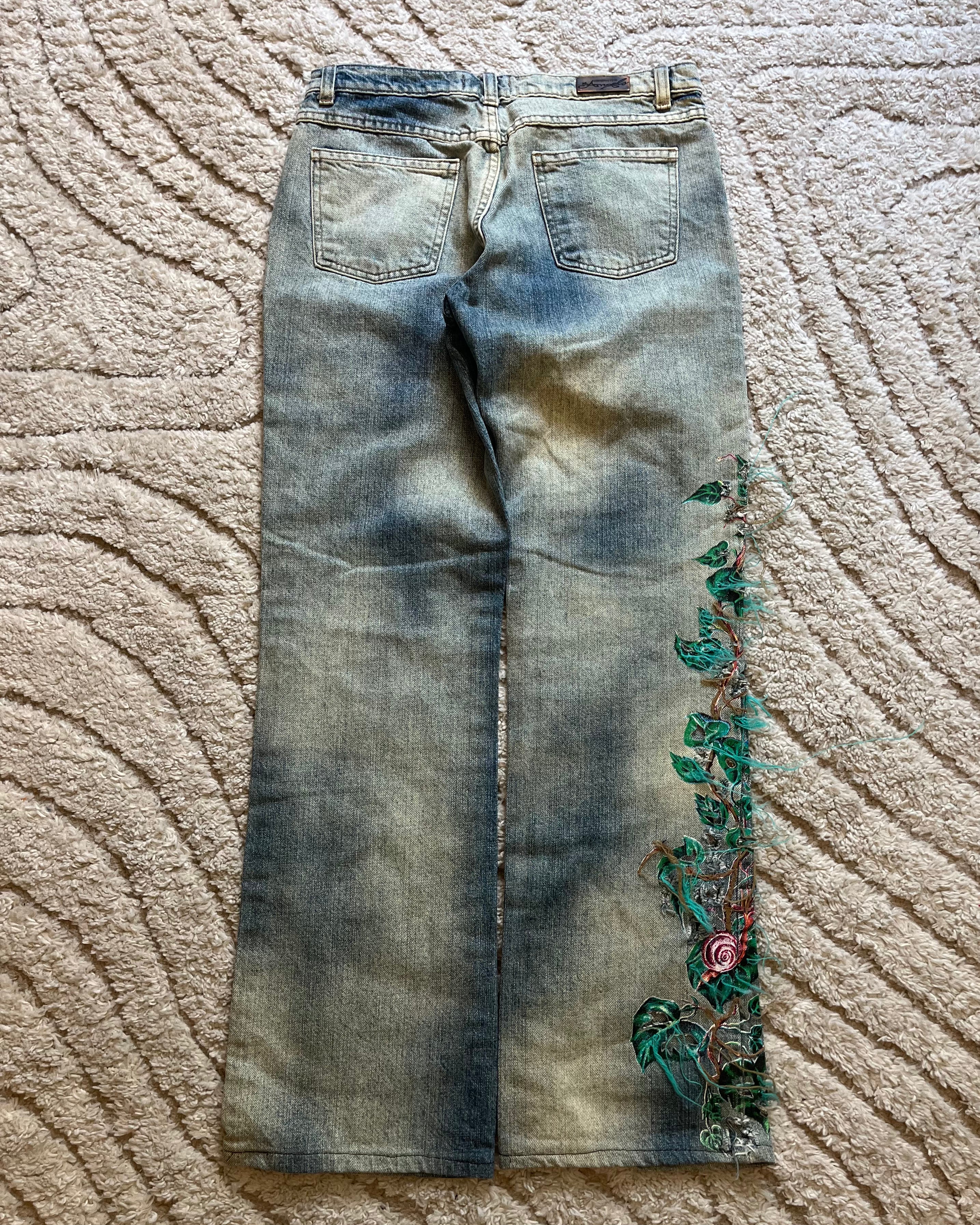 Roberto Cavalli Relief Owls Nature Embroidered (XS)