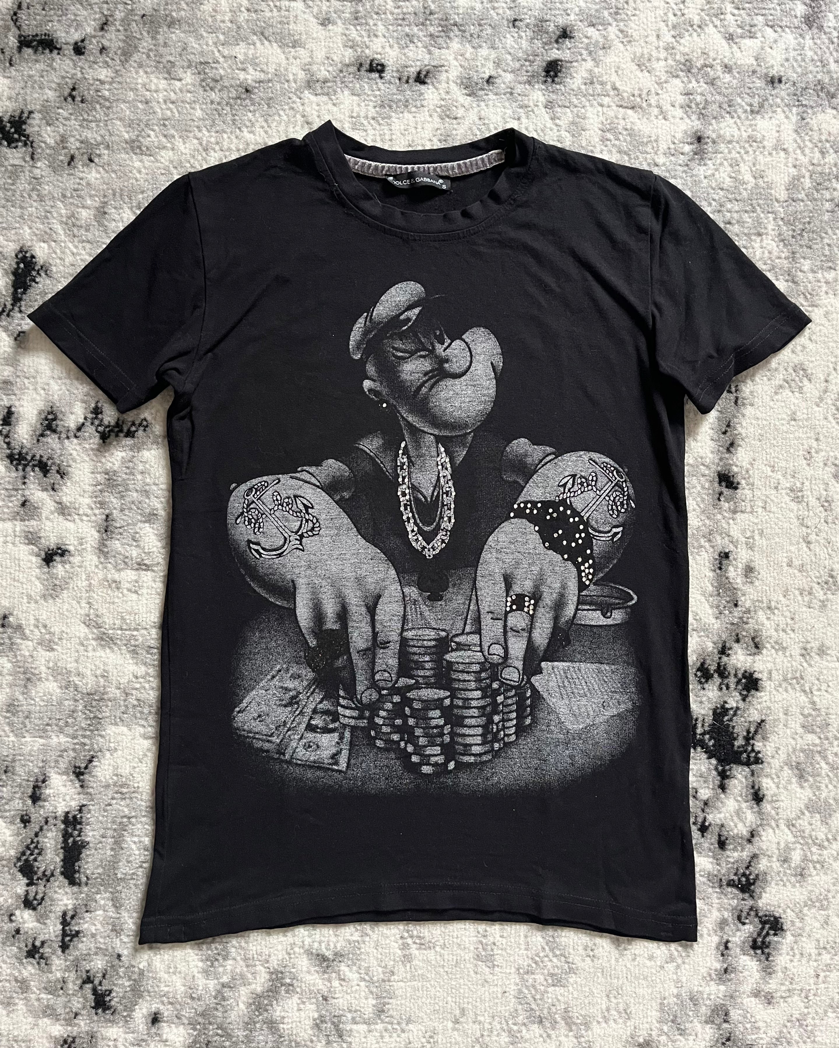 Dolce & Gabbana Nasty Popeye Poker Tee-Shirt