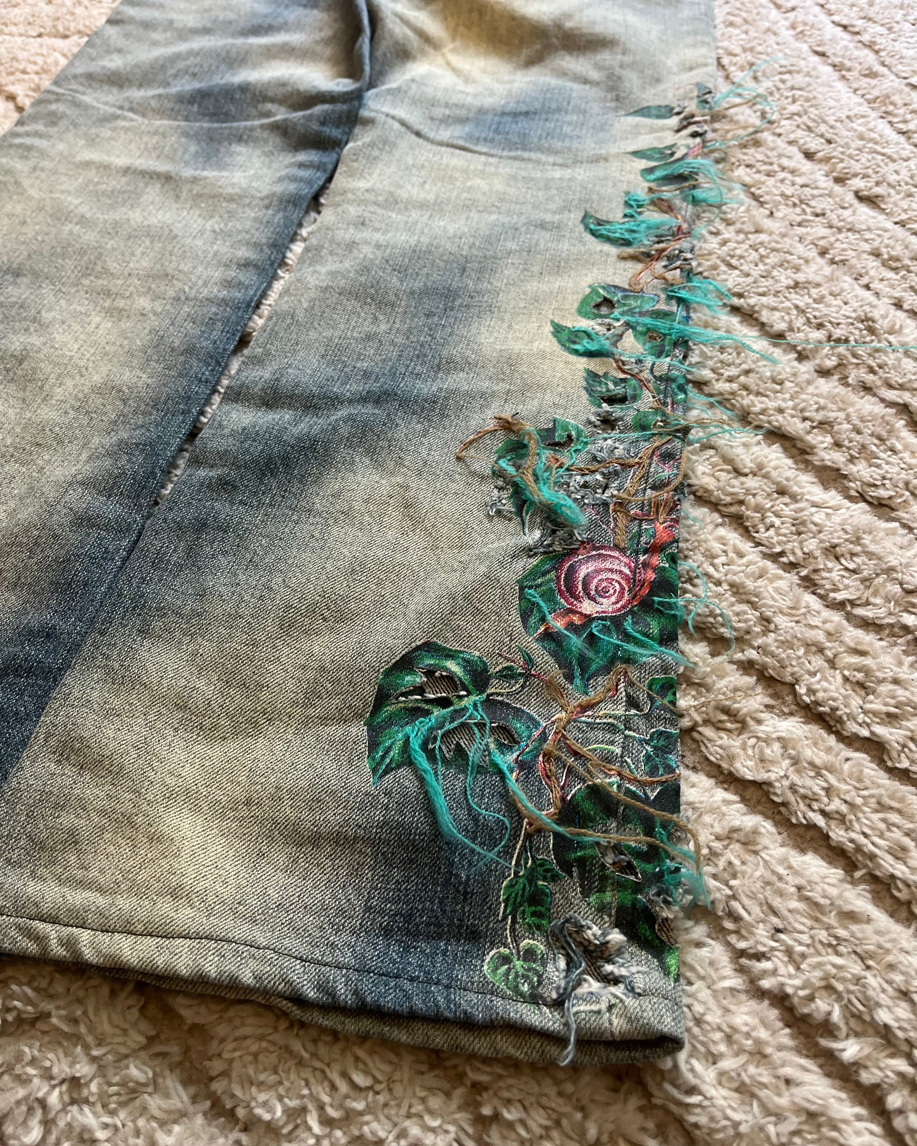 Roberto Cavalli Relief Owls Nature Embroidered (XS)