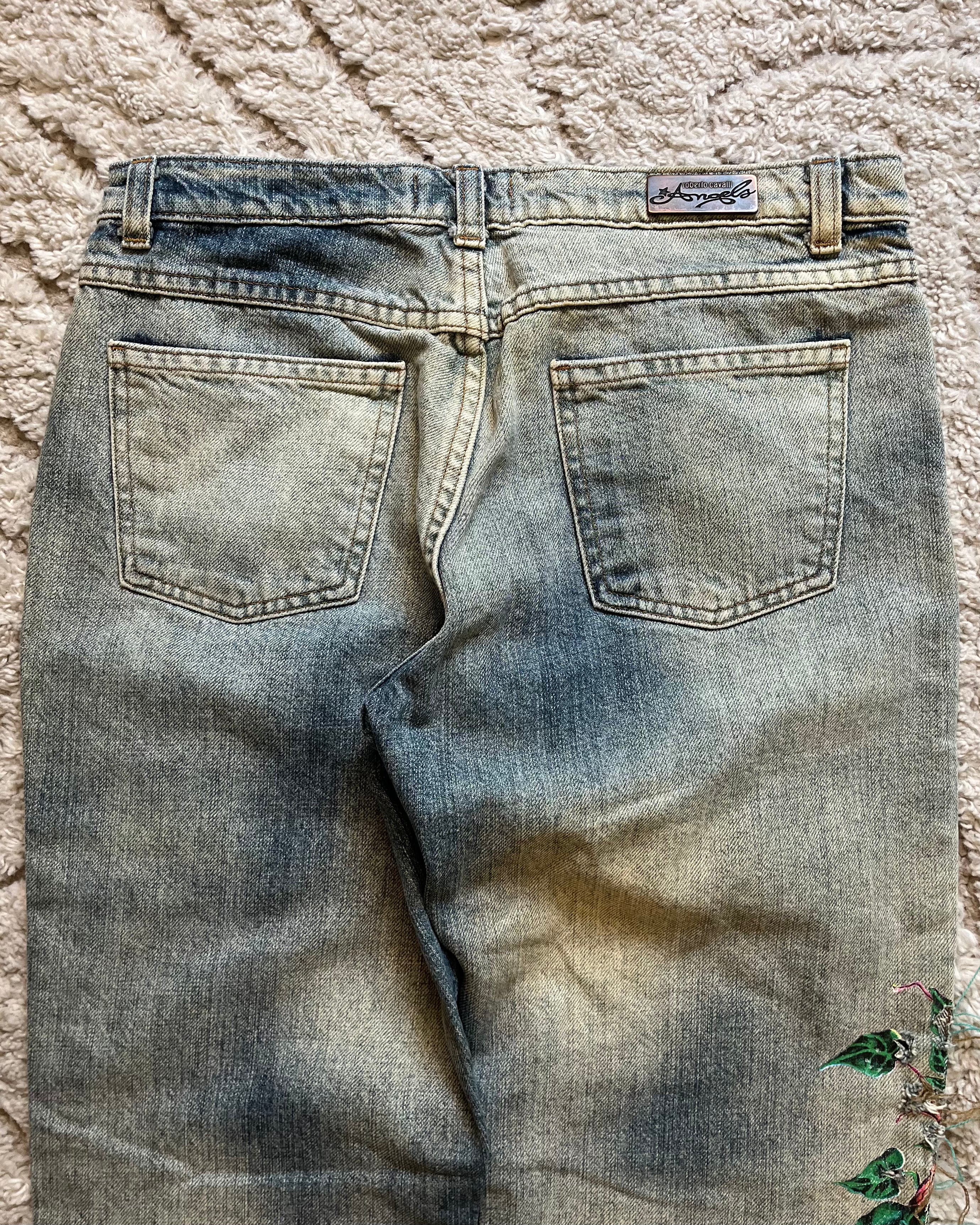 Roberto Cavalli Relief Owls Nature Embroidered (XS)