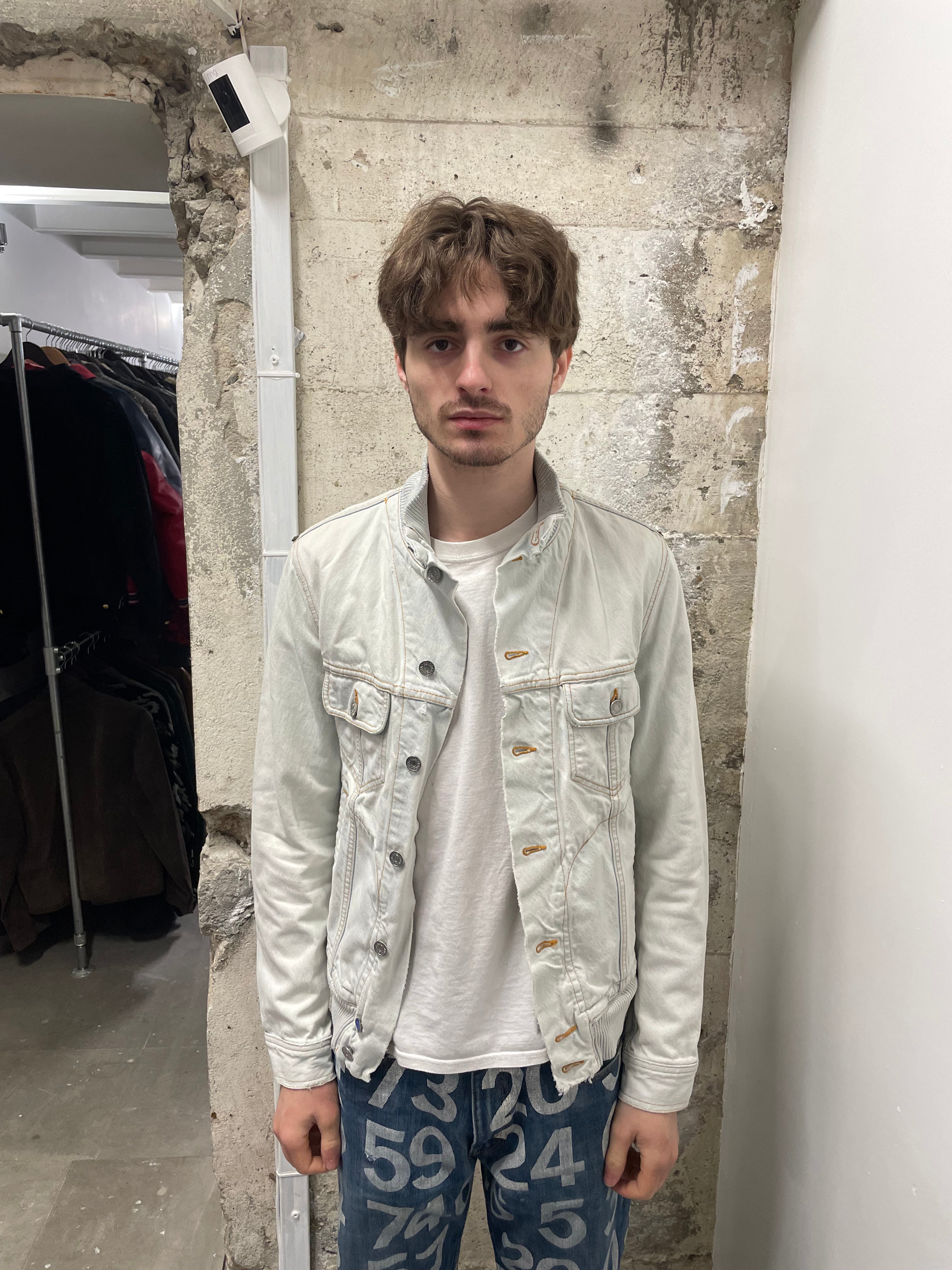 SS2008 Dolce & Gabbana White Denim Jacket (M)