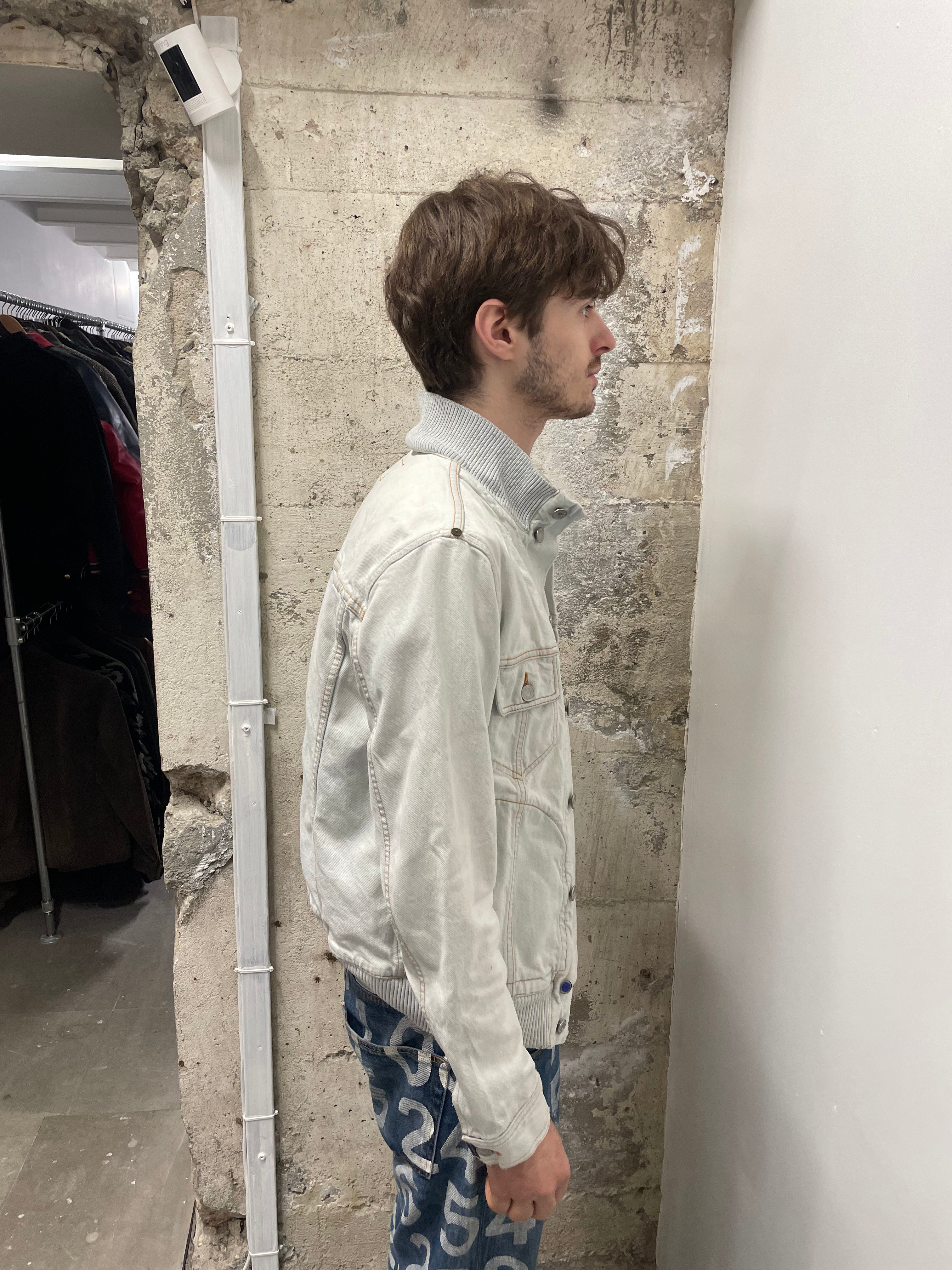 SS2008 Dolce & Gabbana White Denim Jacket (M)