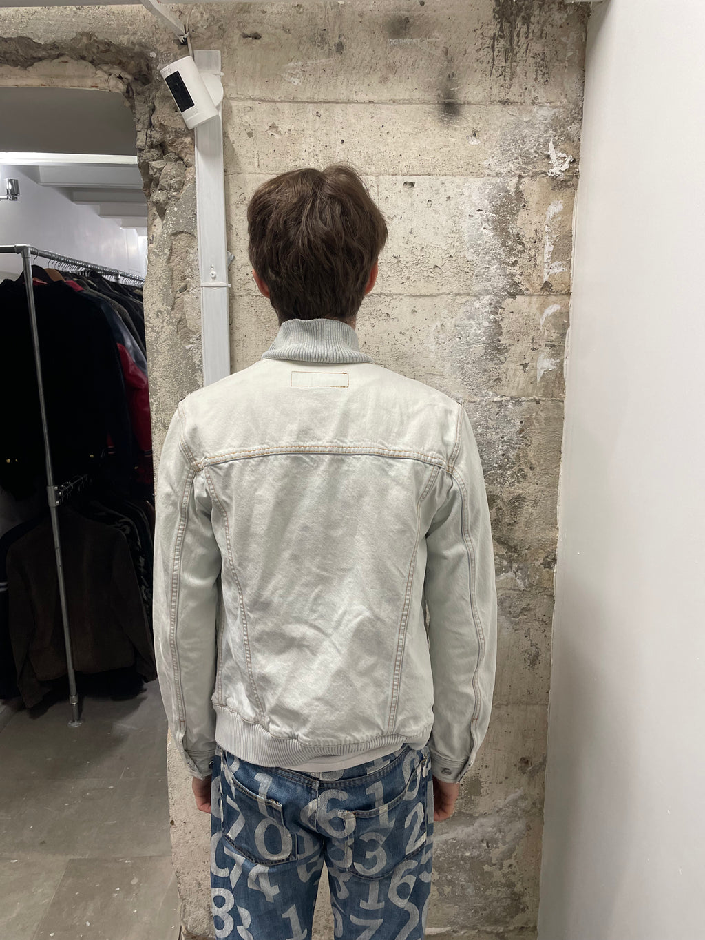 SS2008 Dolce & Gabbana White Denim Jacket (M)