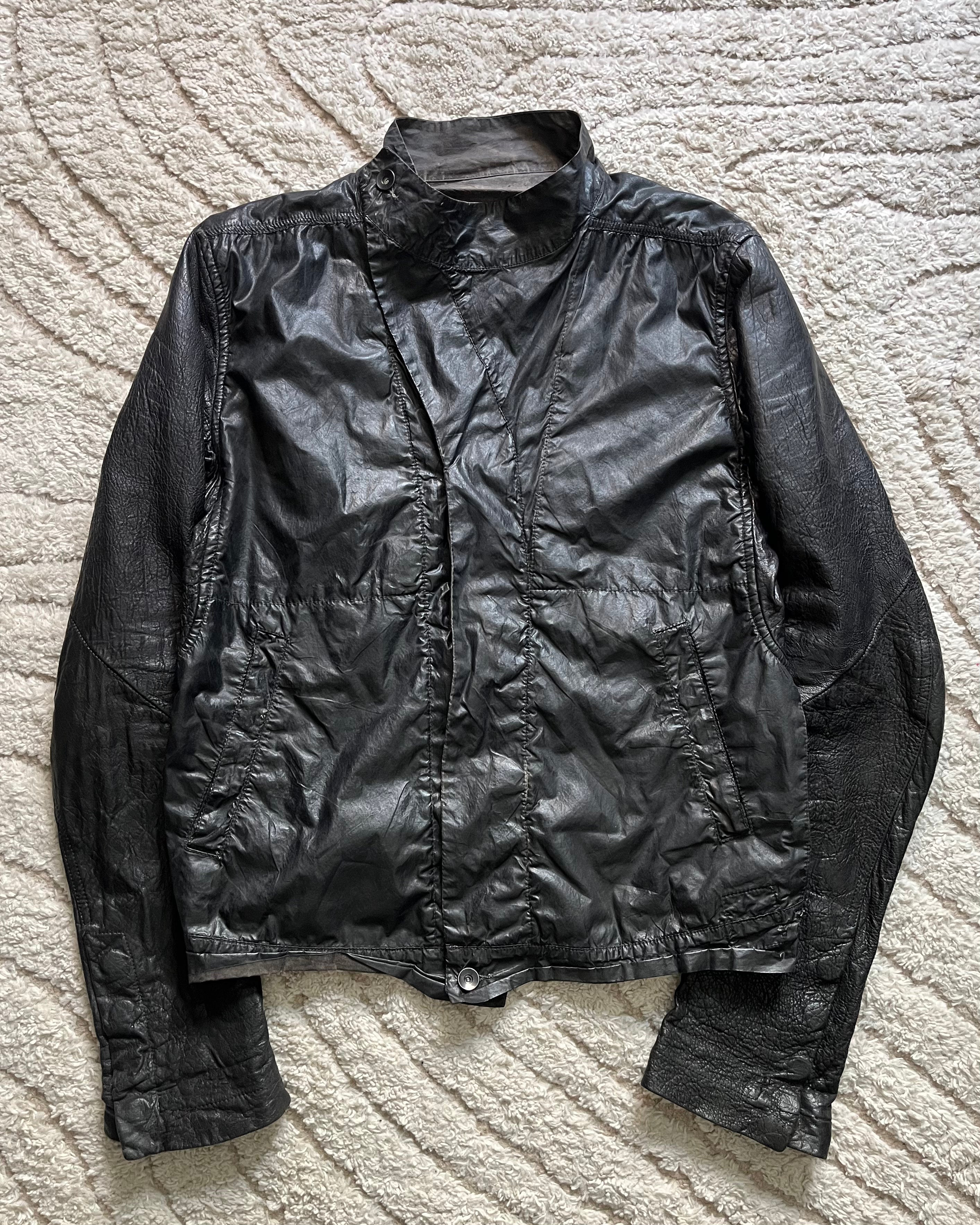Rick Owens DRKSHW Hybrid Sofisticated Dark Leather Jacket (S/M)