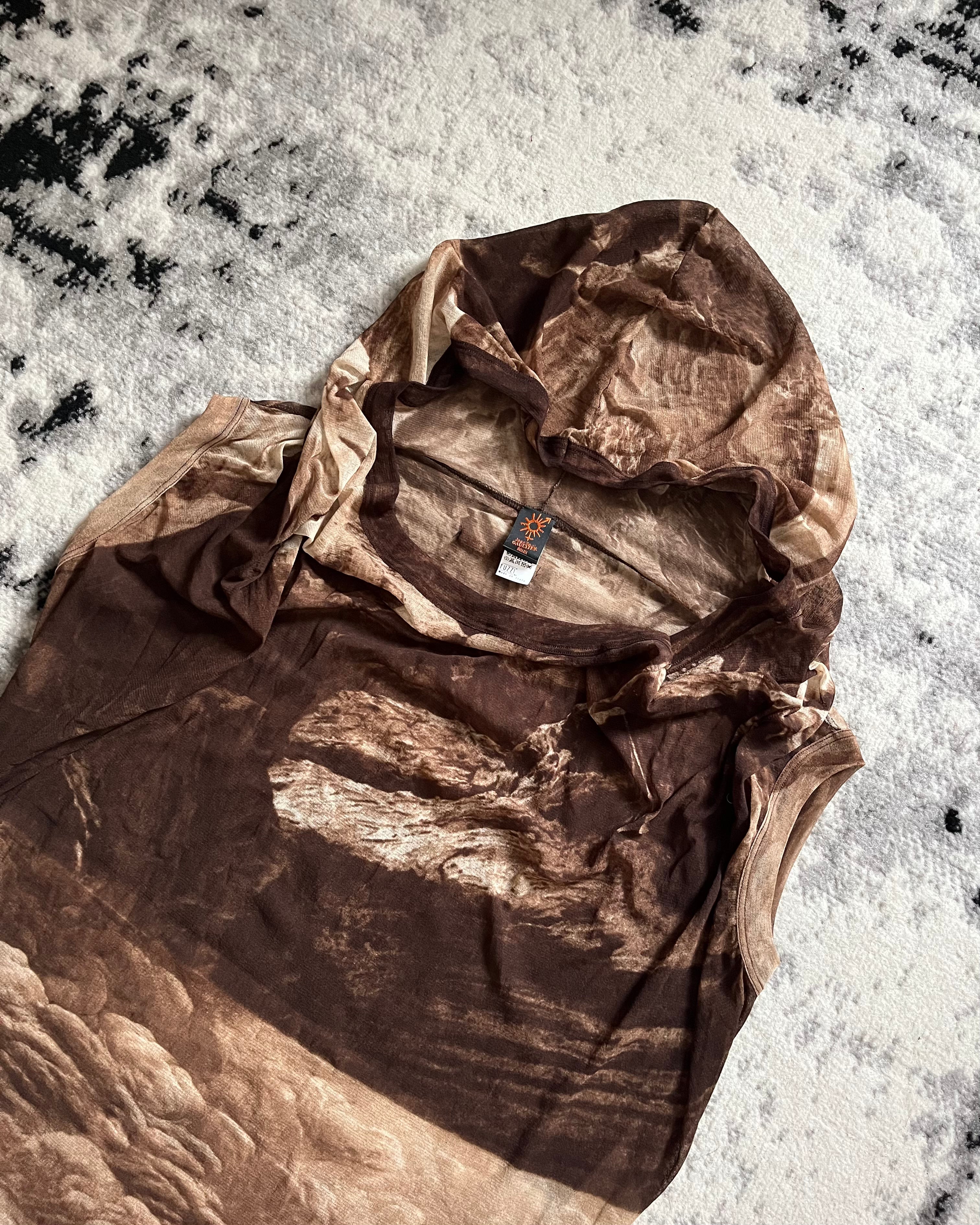 SS98 Jean Paul Gaultier 贝都因致敬连帽连衣裙 (M)